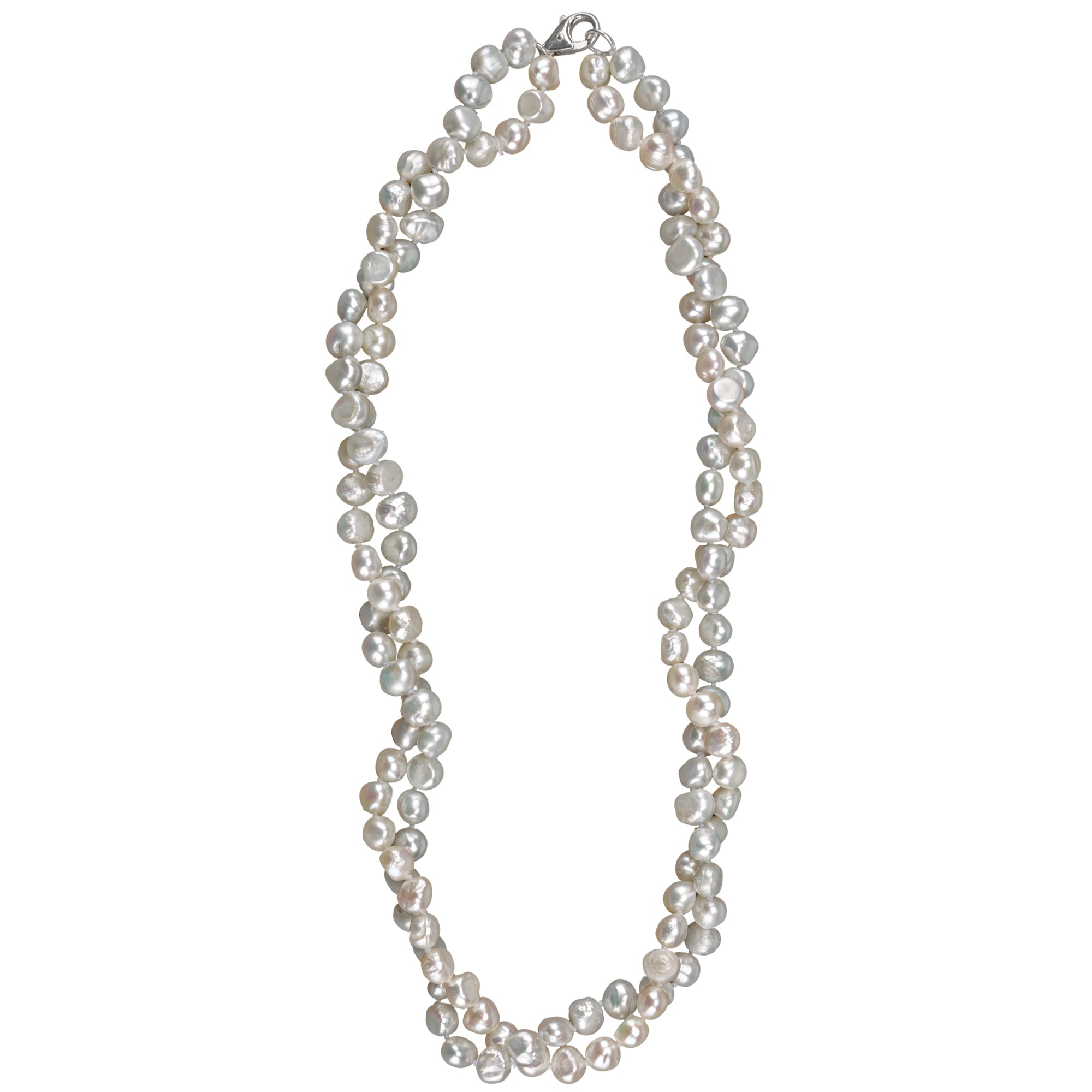 Premium Freshwater Pearl Double Strand Necklace – Timeless Elegance