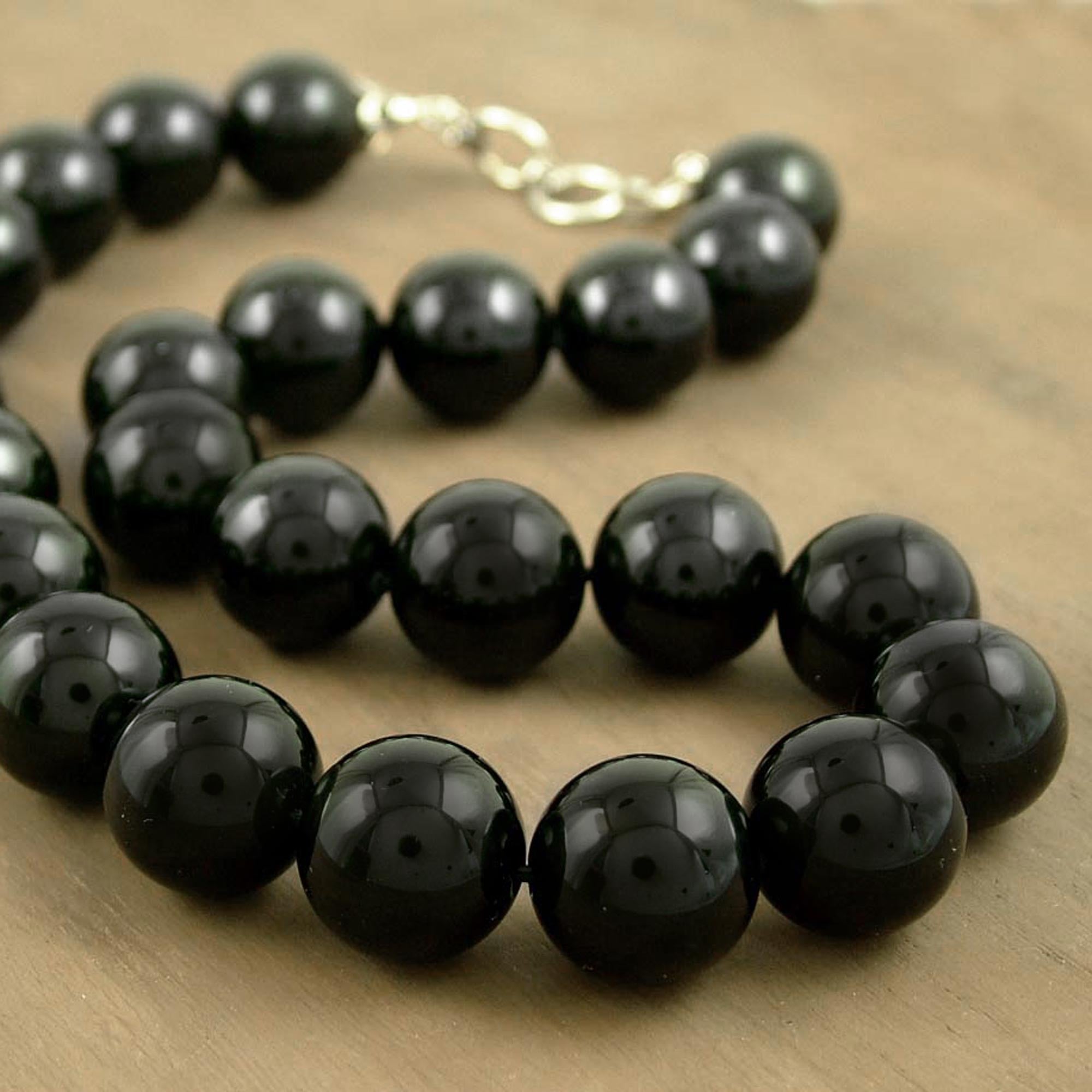 Premium Queen of Shadows Onyx Beaded Necklace