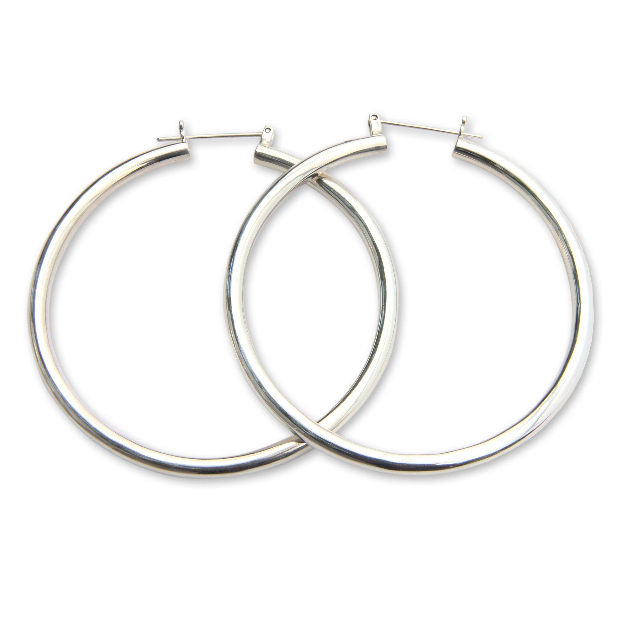 Premium Sterling Silver Hoop Earrings - Minimalist Elegance