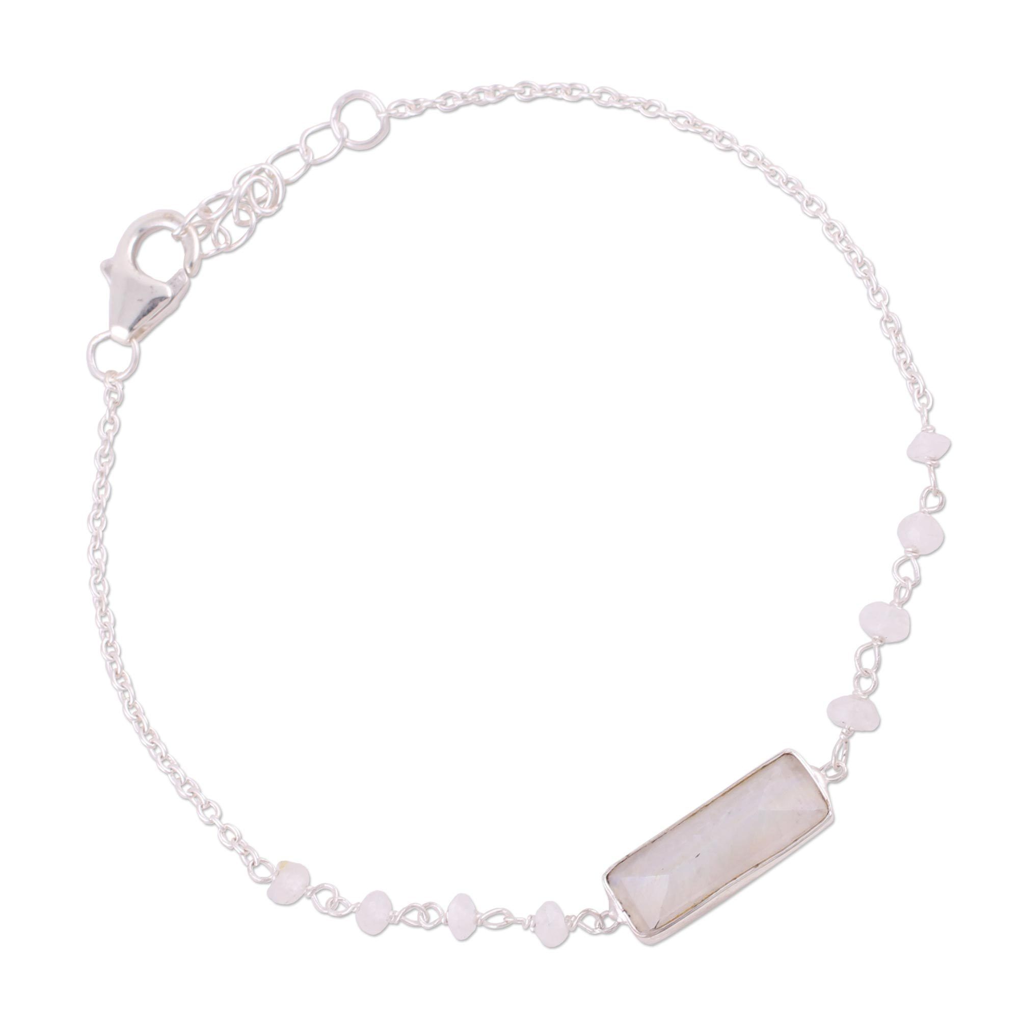 Premium Magical Prism Moonstone Bracelet - Handcrafted Elegance