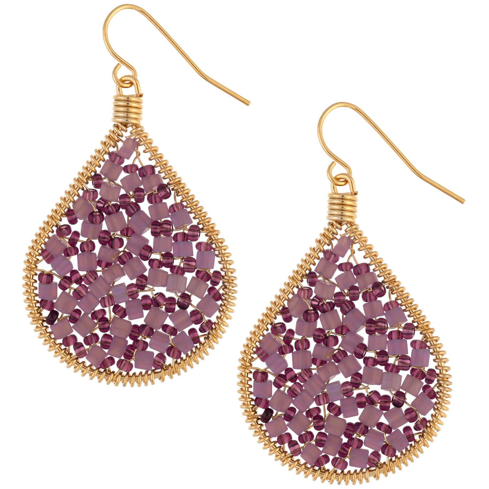 Premium Bohemian Gold-Plated Beaded Earrings