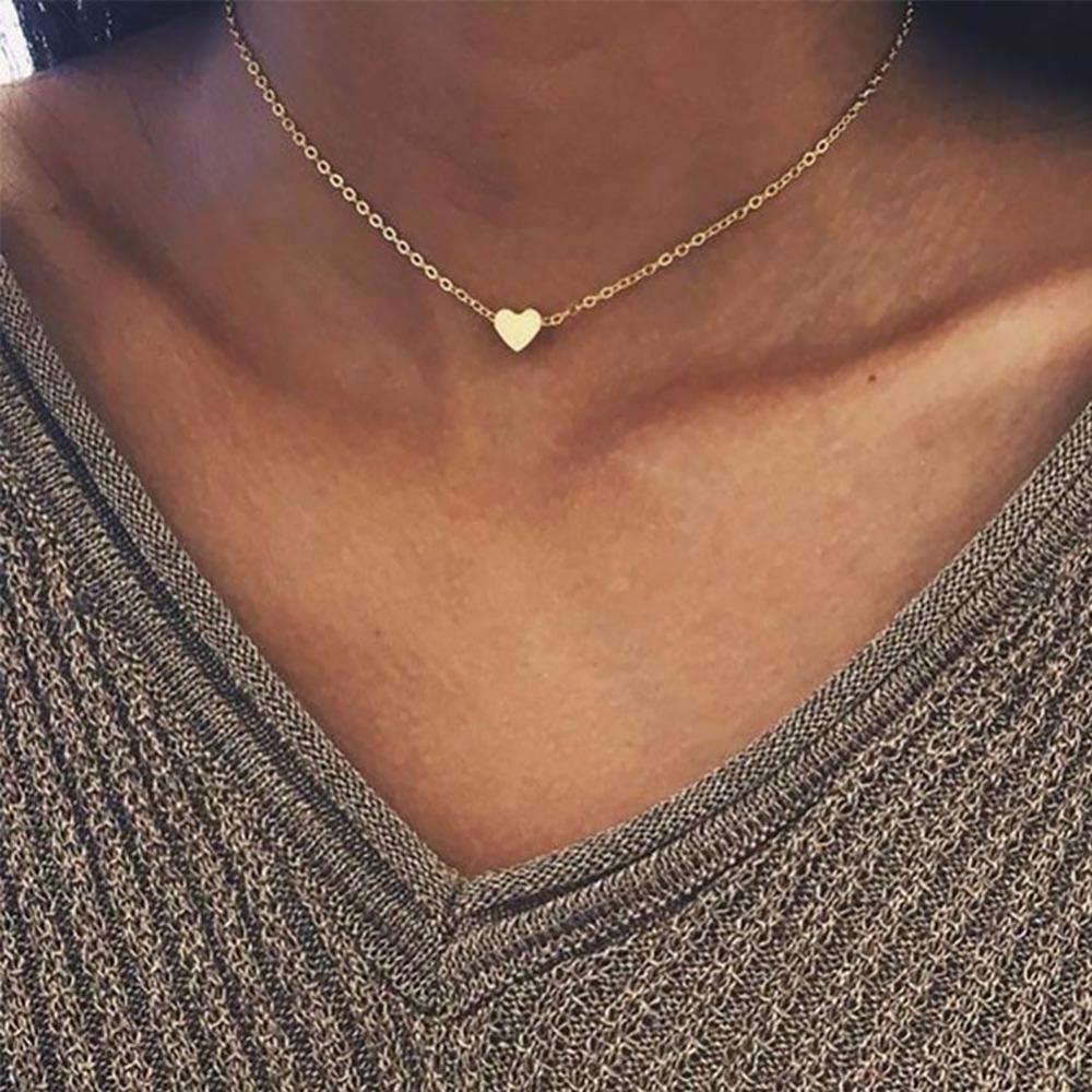 Premium Dainty Heart Chain Necklace - Timeless Elegance