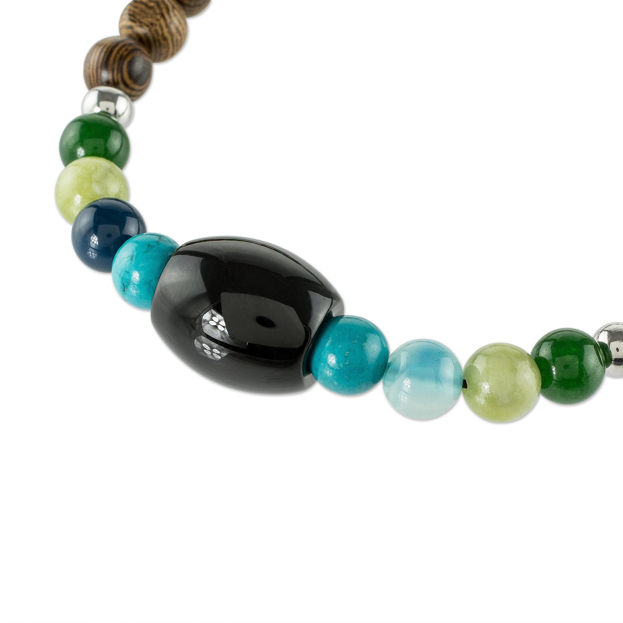 Premium Corcovado Mixed Bead Necklace - Handcrafted in Costa Rica