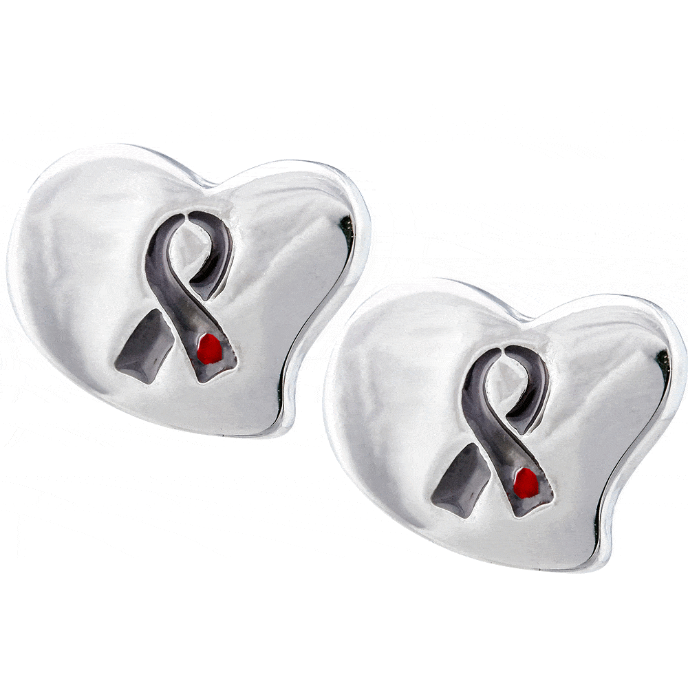 Premium Diabetes Awareness Heart Earrings - Symbol of Support