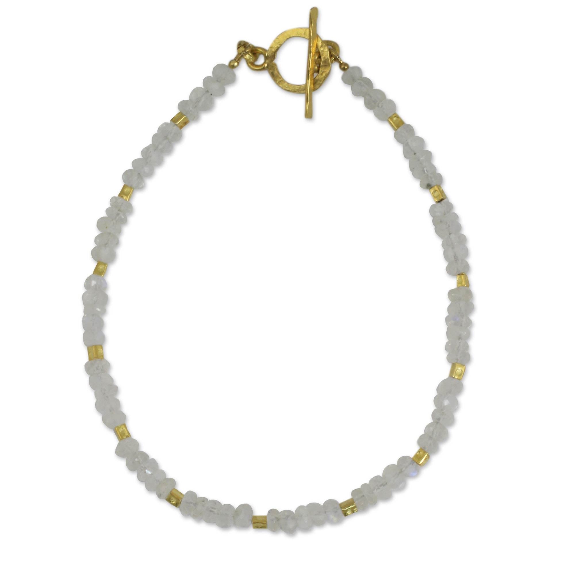 Premium Thai Fair Trade Rainbow Moonstone Bracelet – Ultimate Elegance