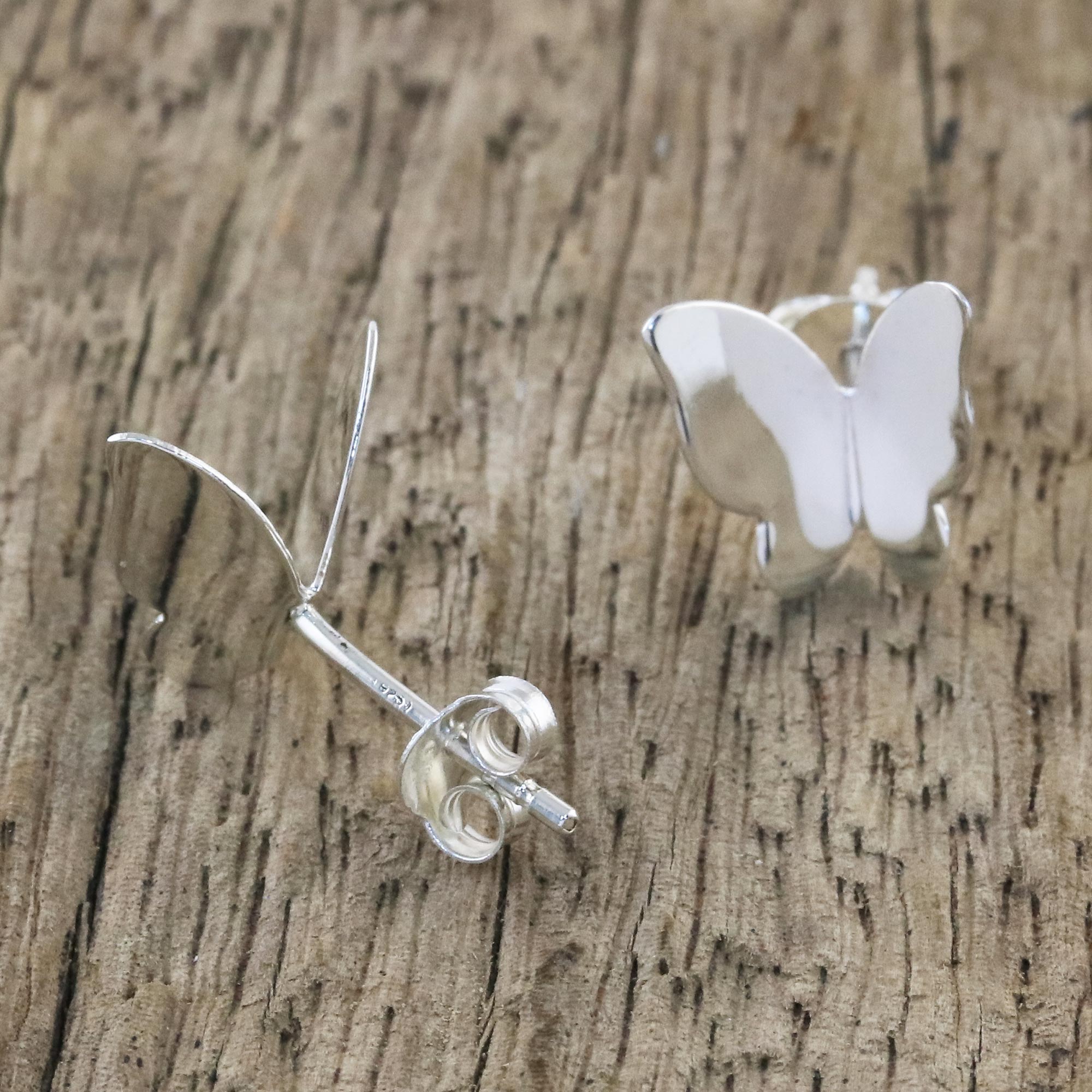 Premium Handmade Sterling Silver Butterfly Earrings by Lalana – Ultimate Elegance from Thailand