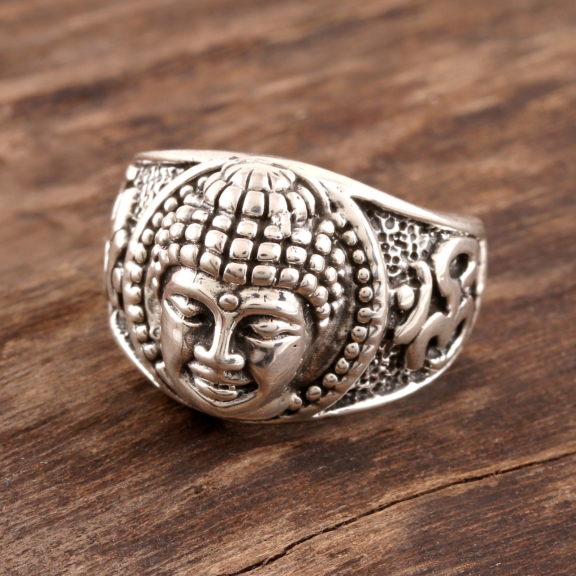 Premium Sterling Silver Meditating Buddha Ring – Handcrafted in India