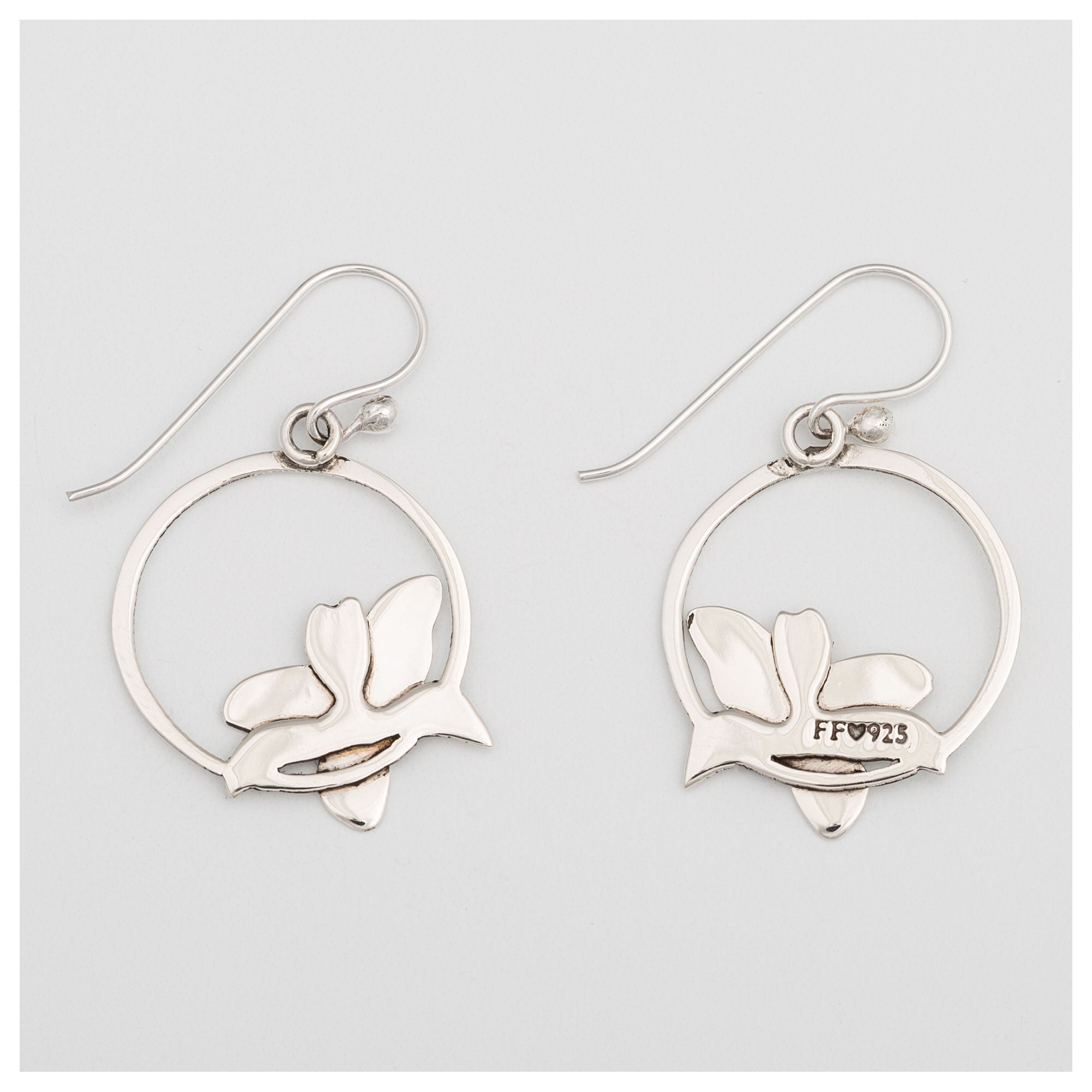 Premium Blooming Flowers Sterling Silver Earrings - Handcrafted Elegance