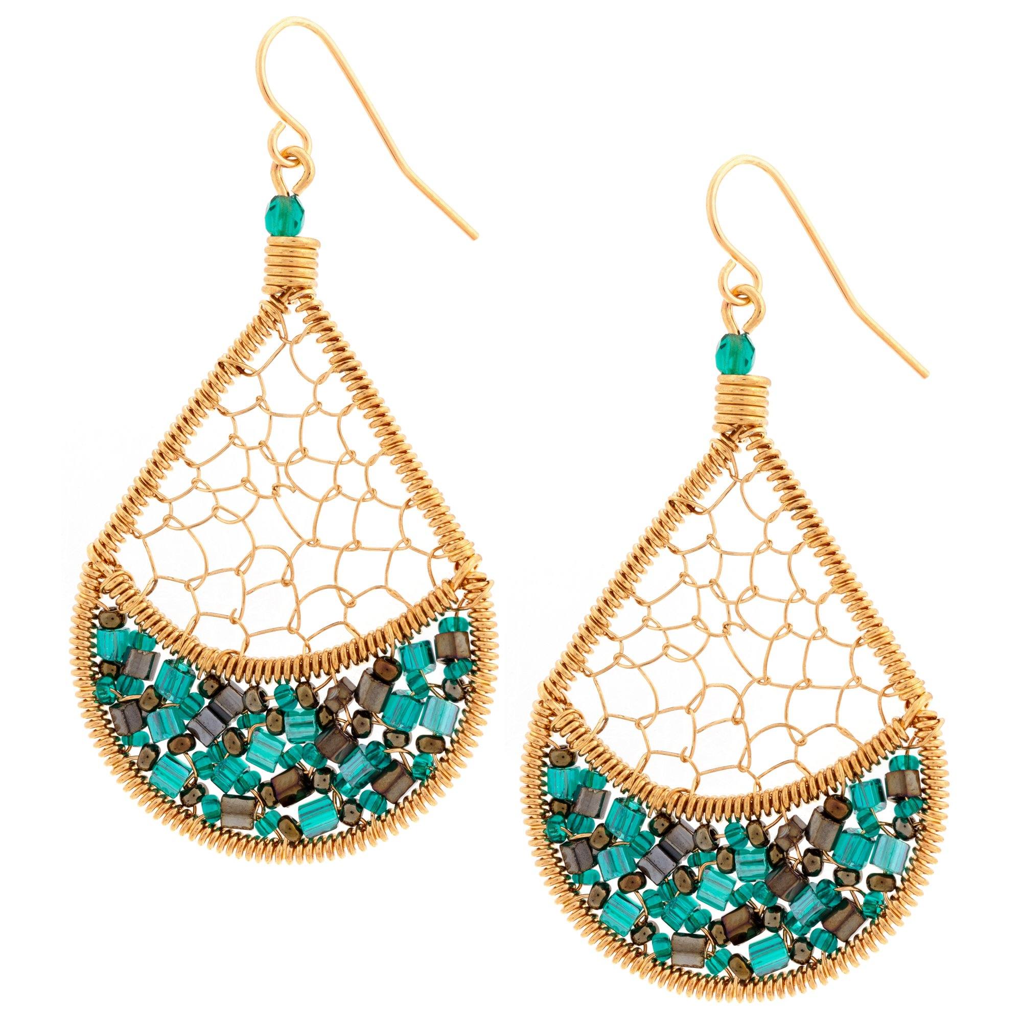 Premium Bohemian Gold-Plated Spiral Earrings