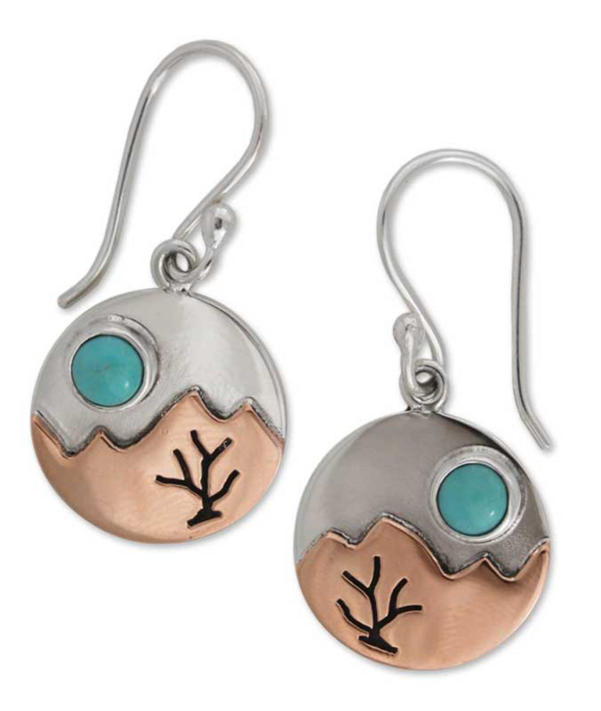Premium Taxco Dusk Fair Trade Silver & Turquoise Earrings