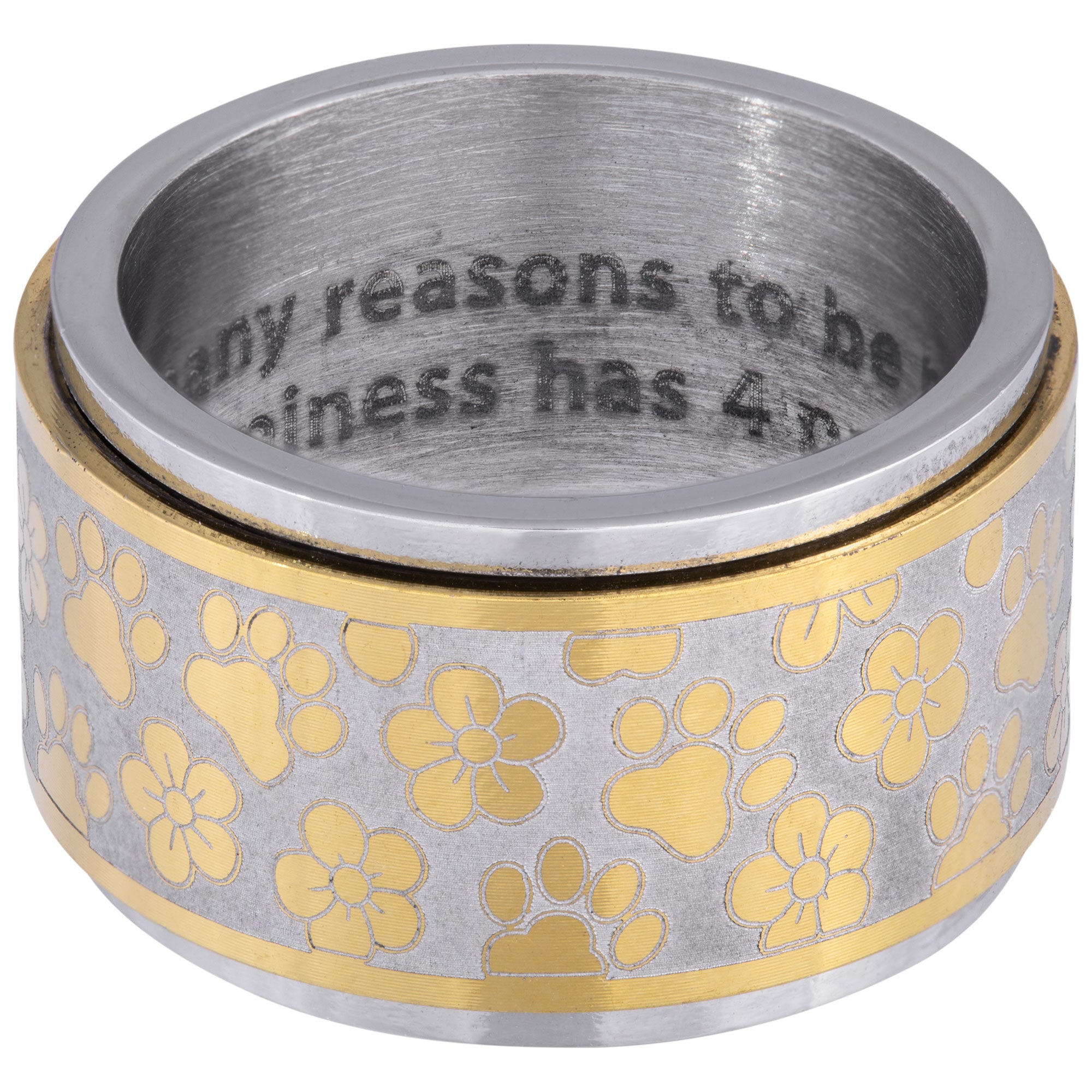 Ultimate Happiness Spinner Ring - 4 Paws Edition