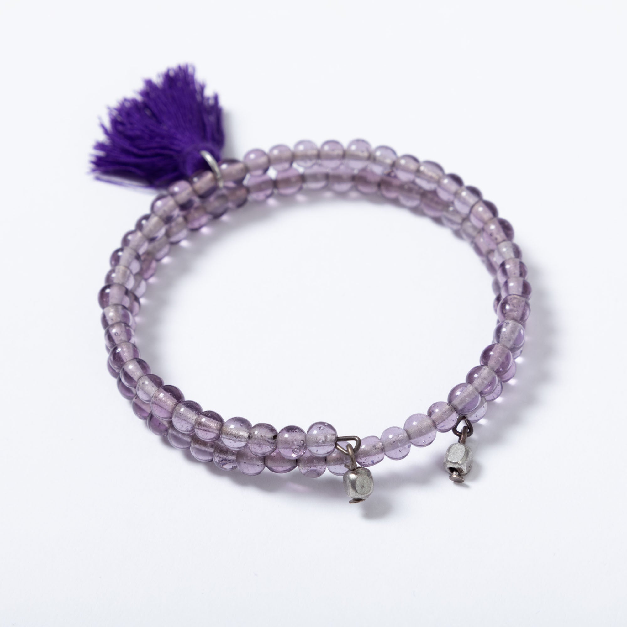 Premium Taj Tassel Glass Bead Bracelet - Bohemian Elegance