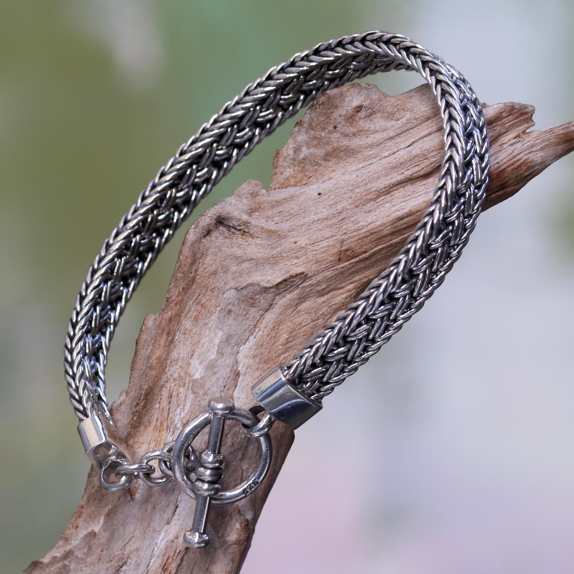 Premium Tukad Pakerisan Silver Bracelet - Handcrafted in Bali