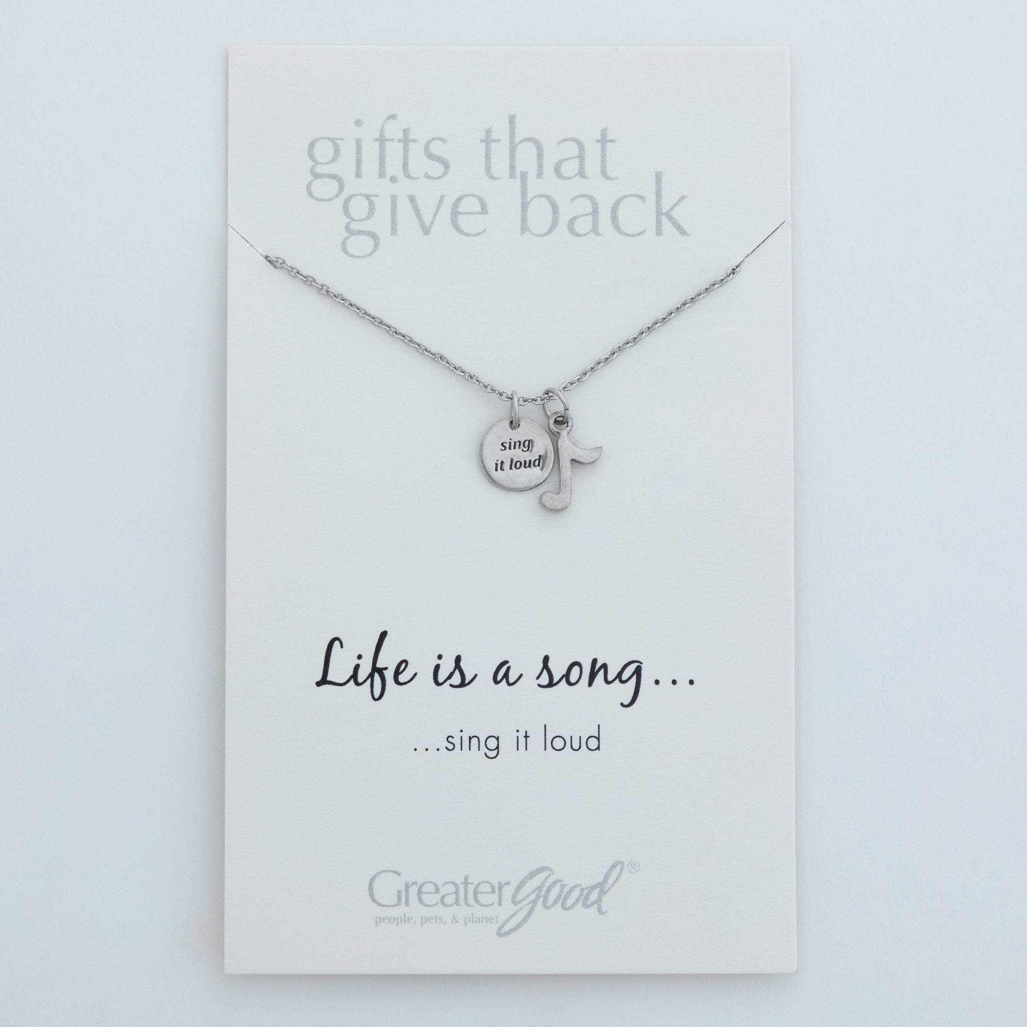 Ultimate Music Lover's Necklace - Premium Pewter Design