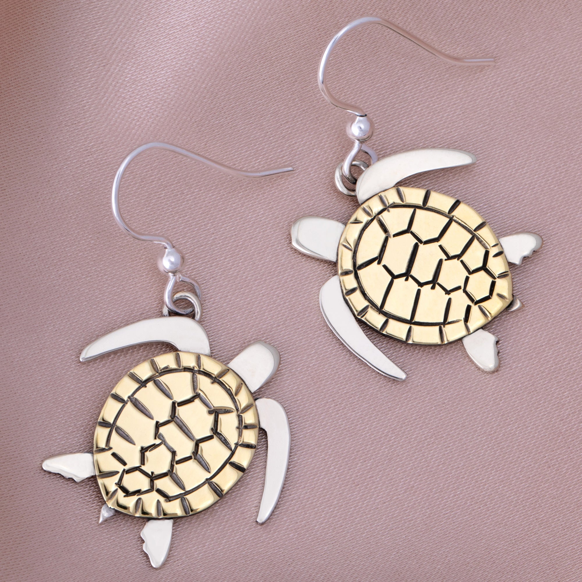 Premium Ocean-Inspired Sea Turtle Dangle Earrings