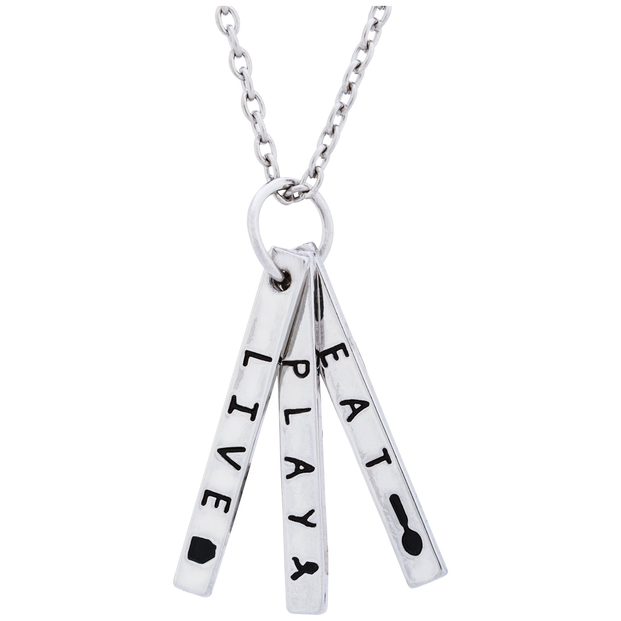 Premium Live Play Eat Necklace - Ultimate Motivational Jewelry