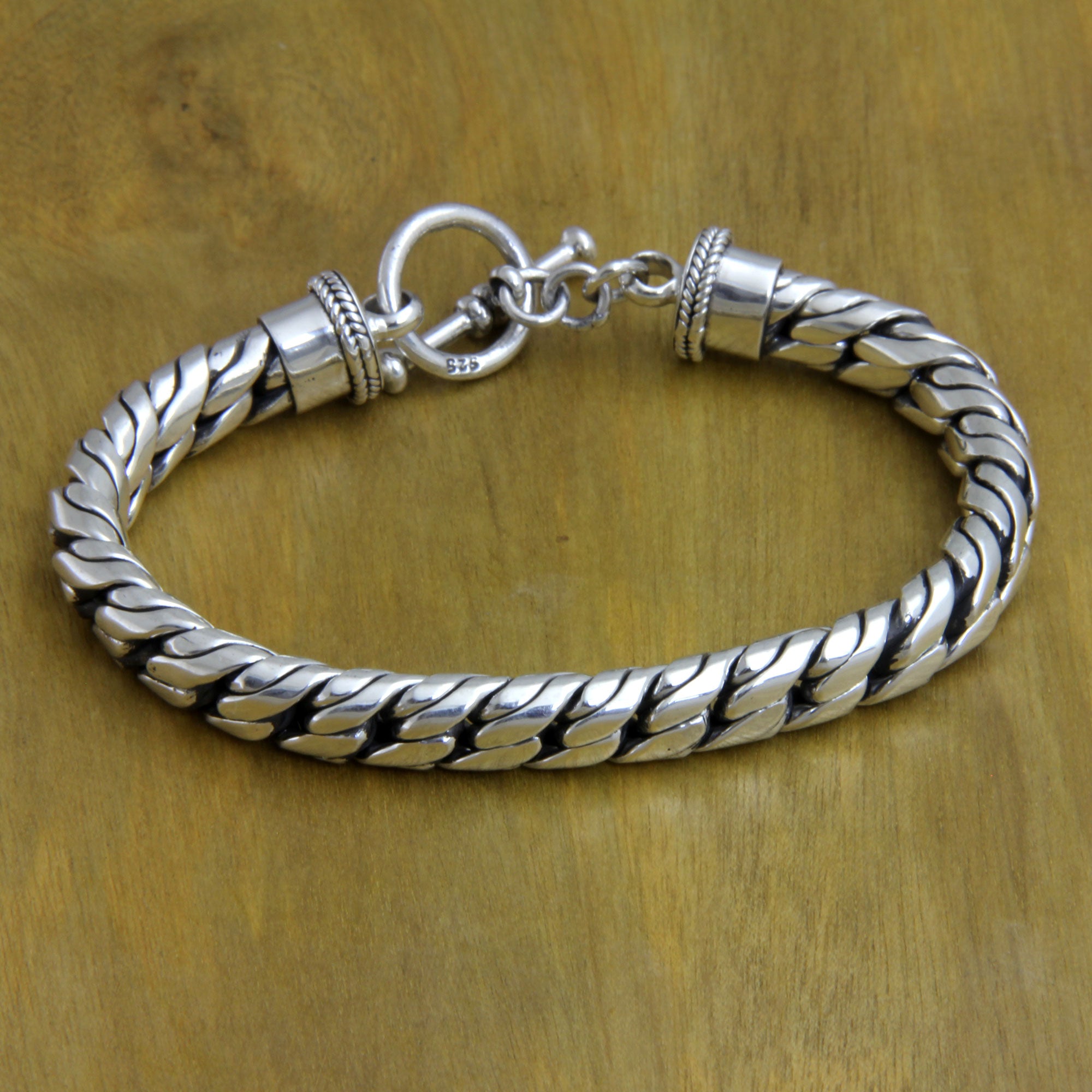 Premium Sterling Silver Braided Bracelet - Ultimate Strength Design