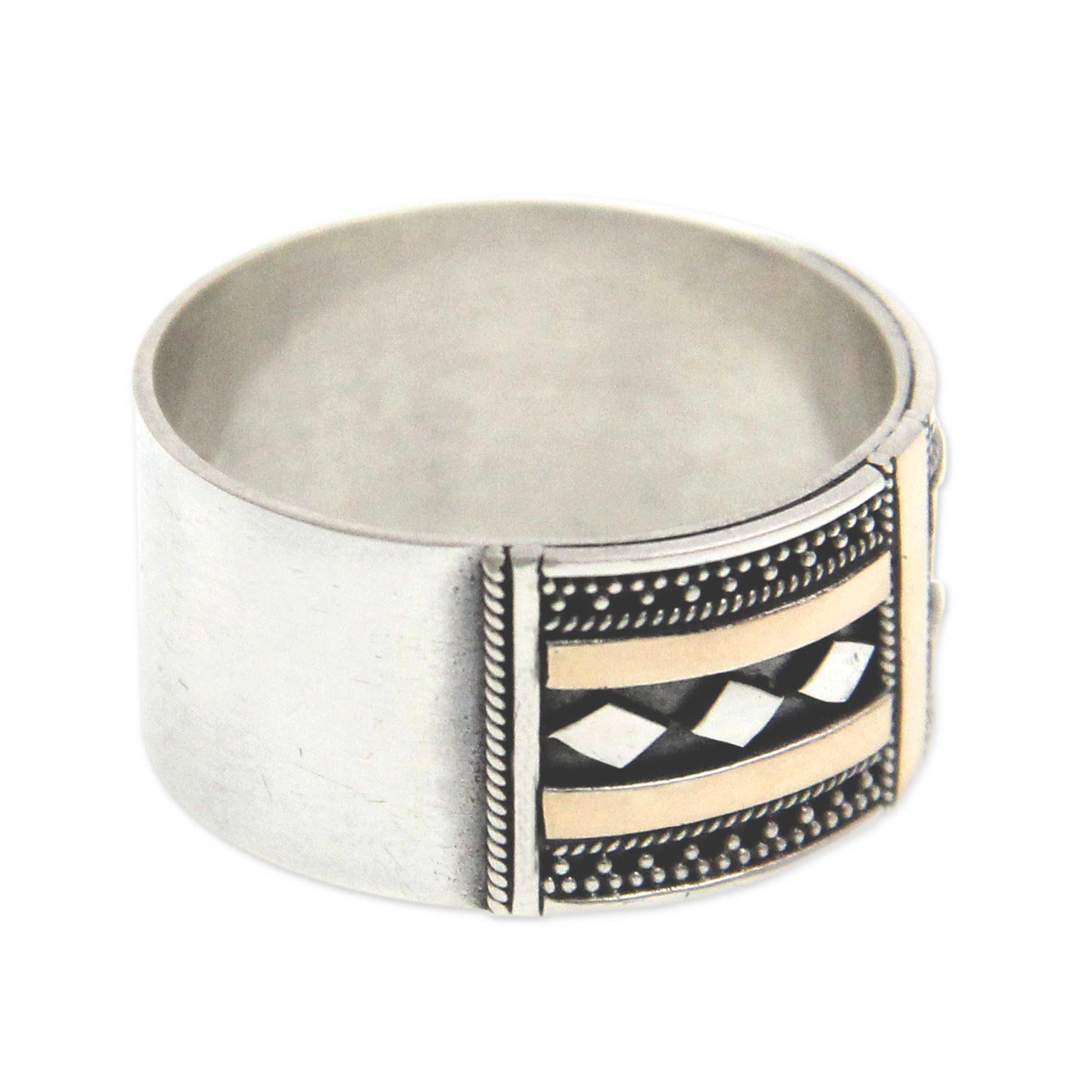 Premium Warrior Path Handcrafted Band Ring - Ultimate Indonesian Elegance