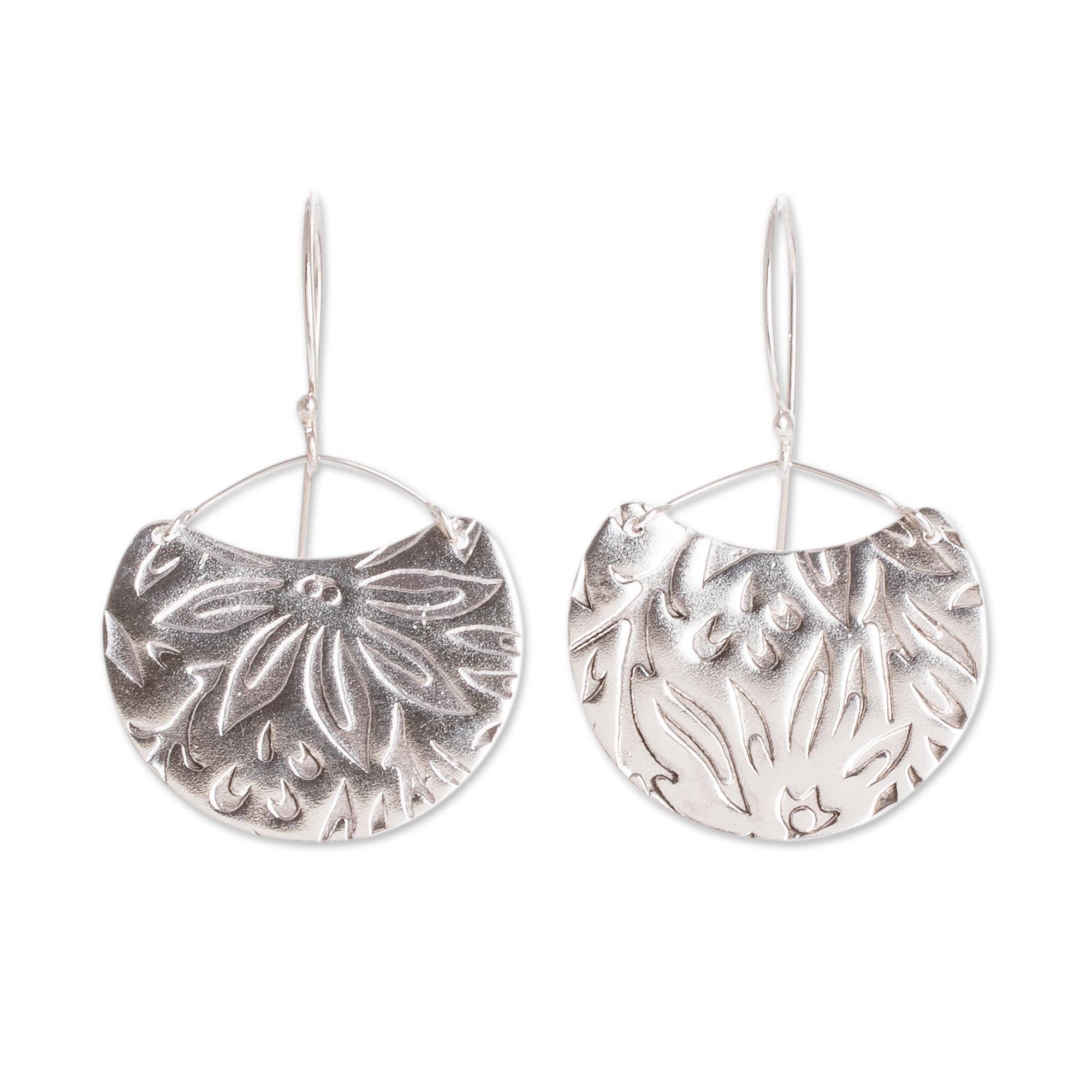 Petal Paradise Premium Sterling Silver Floral Earrings