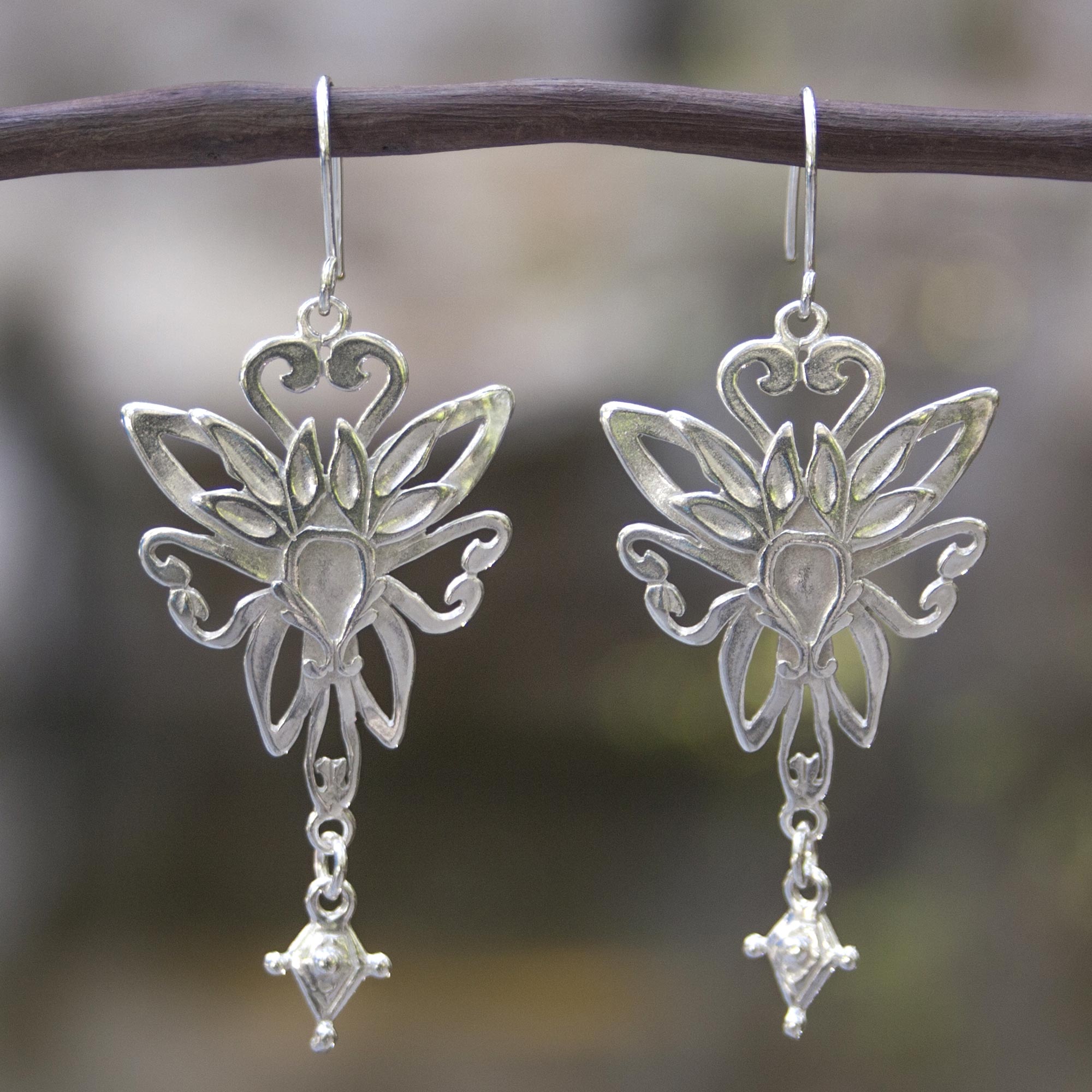 Premium Sterling Silver Fairy Earrings - Handcrafted Elegance