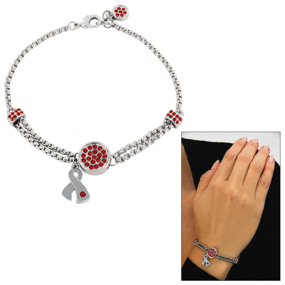 Premium Diabetes Awareness Pavé Bracelet