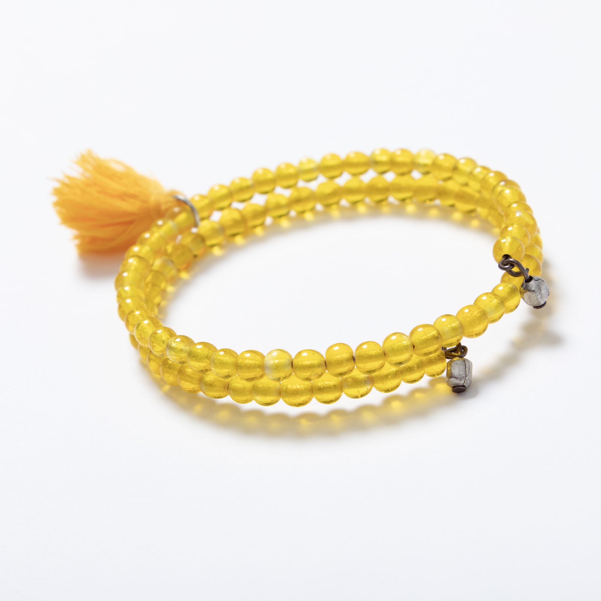 Premium Taj Tassel Glass Bead Bracelet - Bohemian Elegance