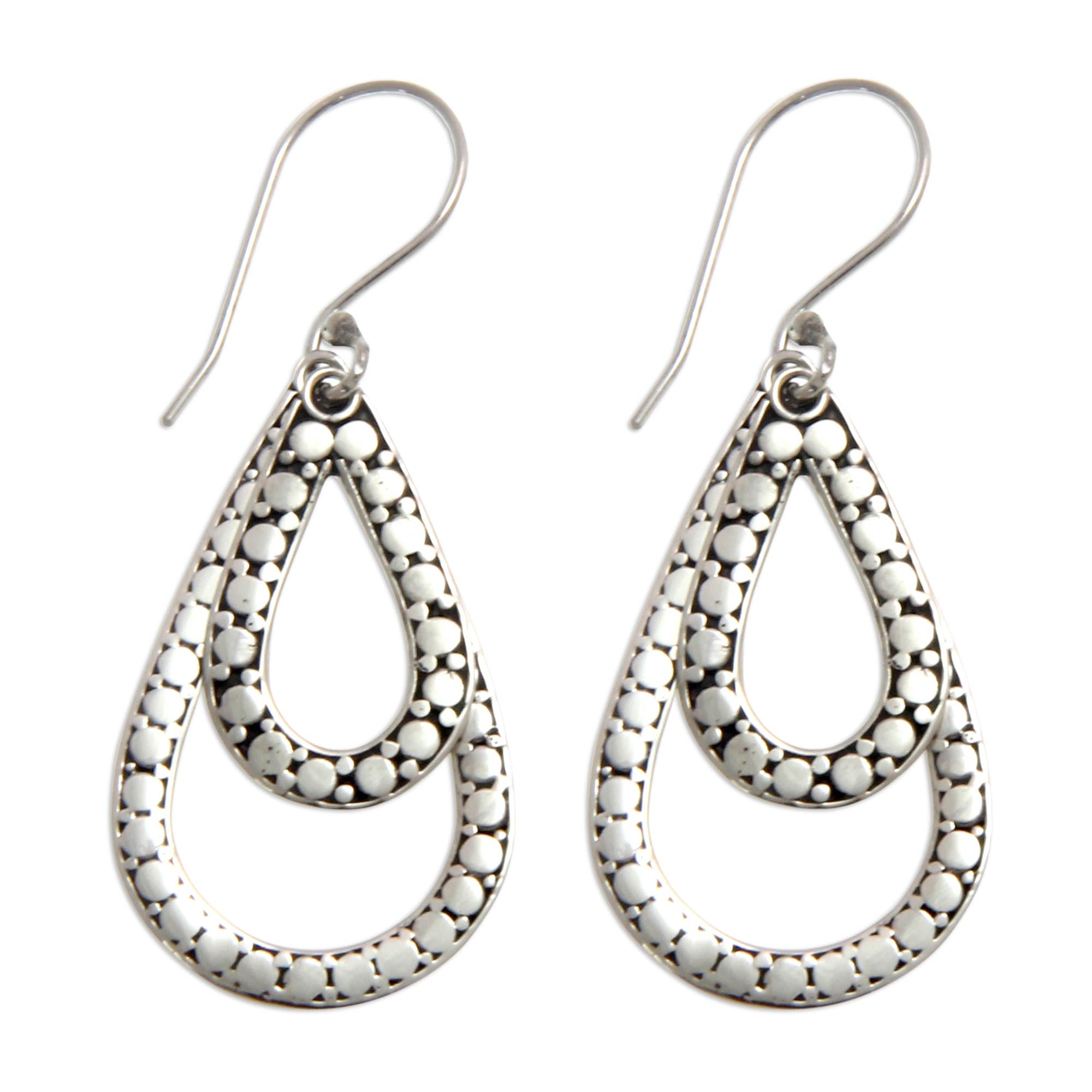 Premium Raindrop Tears Sterling Silver Dangle Earrings