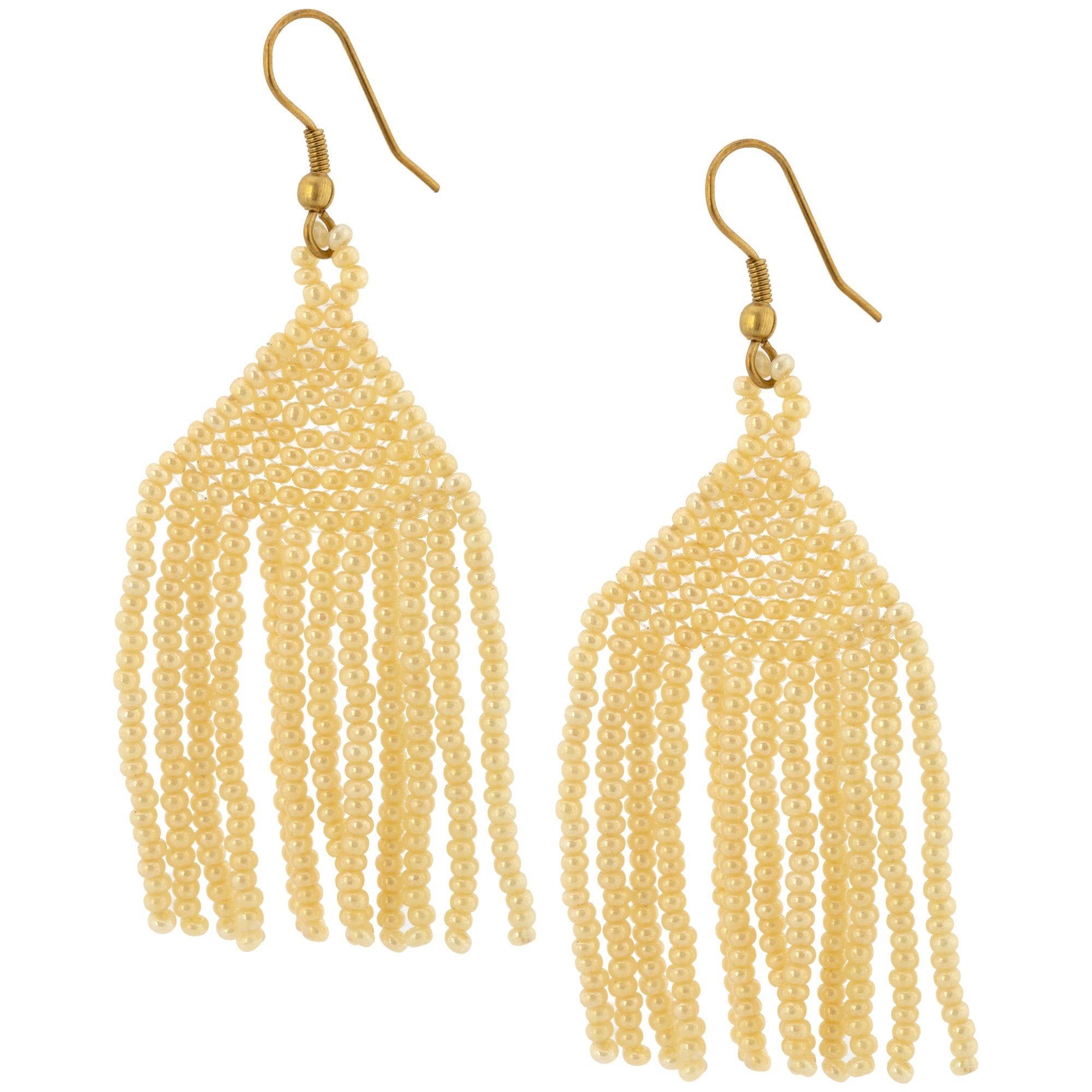 Premium Fringe Beaded Earrings - Handmade in Kenya