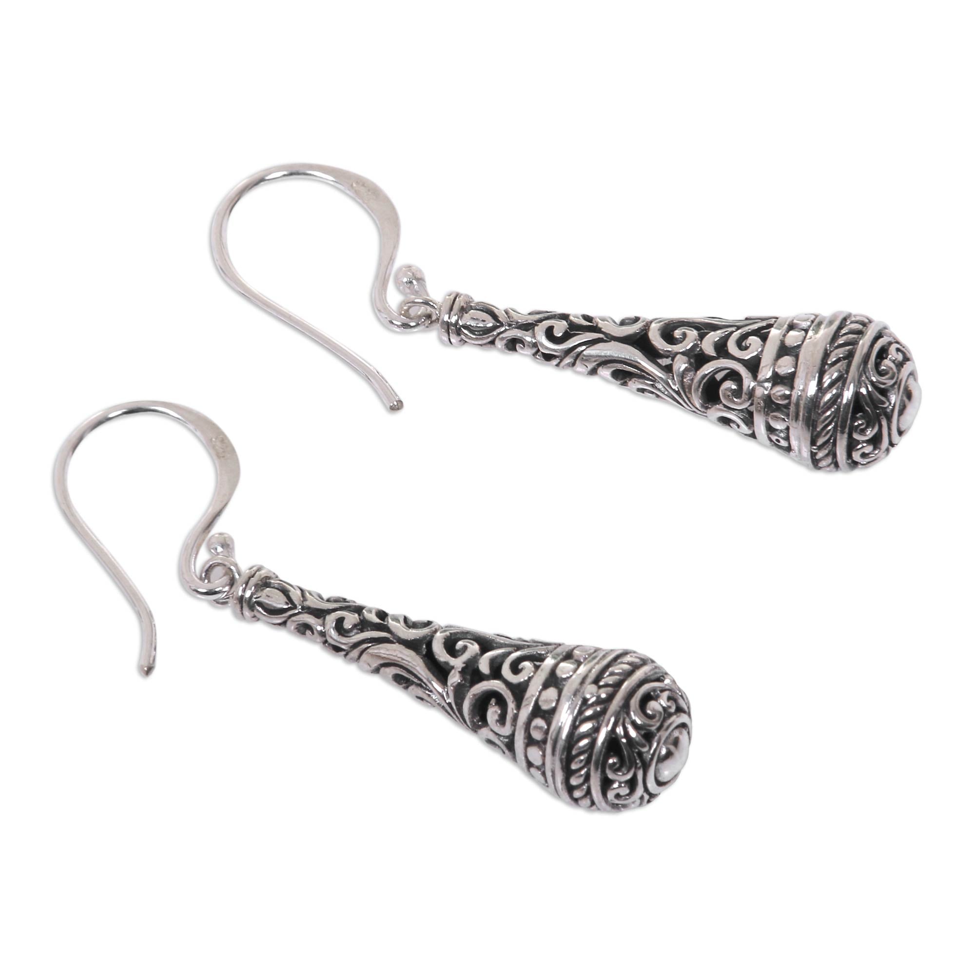 Premium Silent Scepter Fair Trade Sterling Silver Dangle Earrings