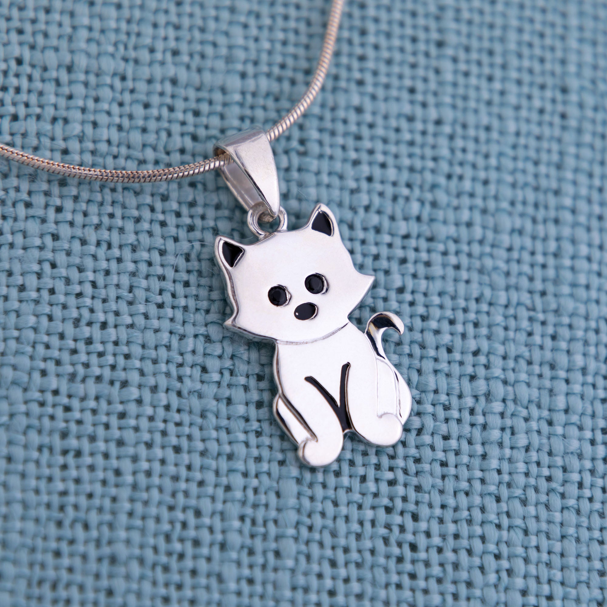 Premium Sterling Silver Cat Necklace - Ultimate Feline Love