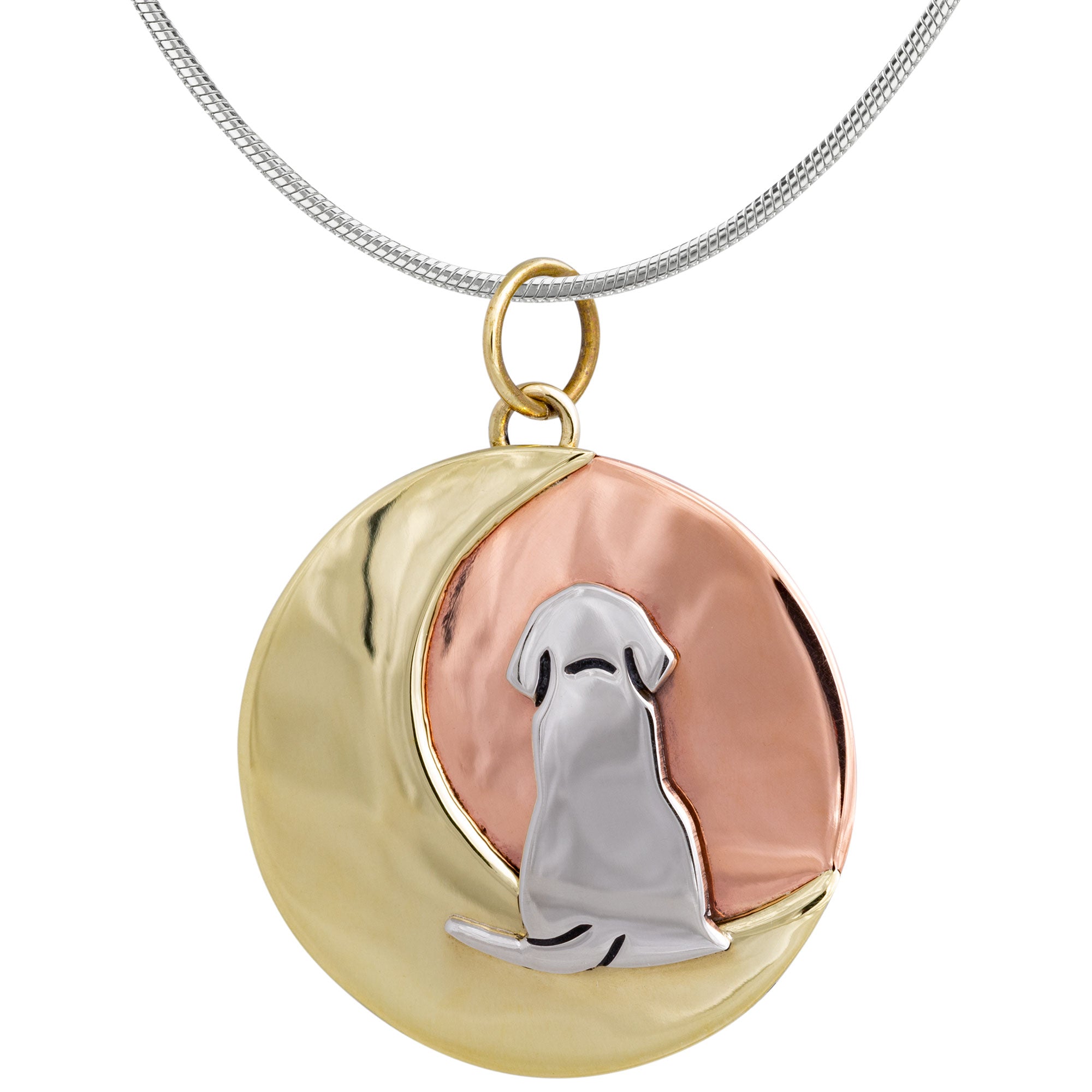 Premium Moonlight Dog Pendant Necklace