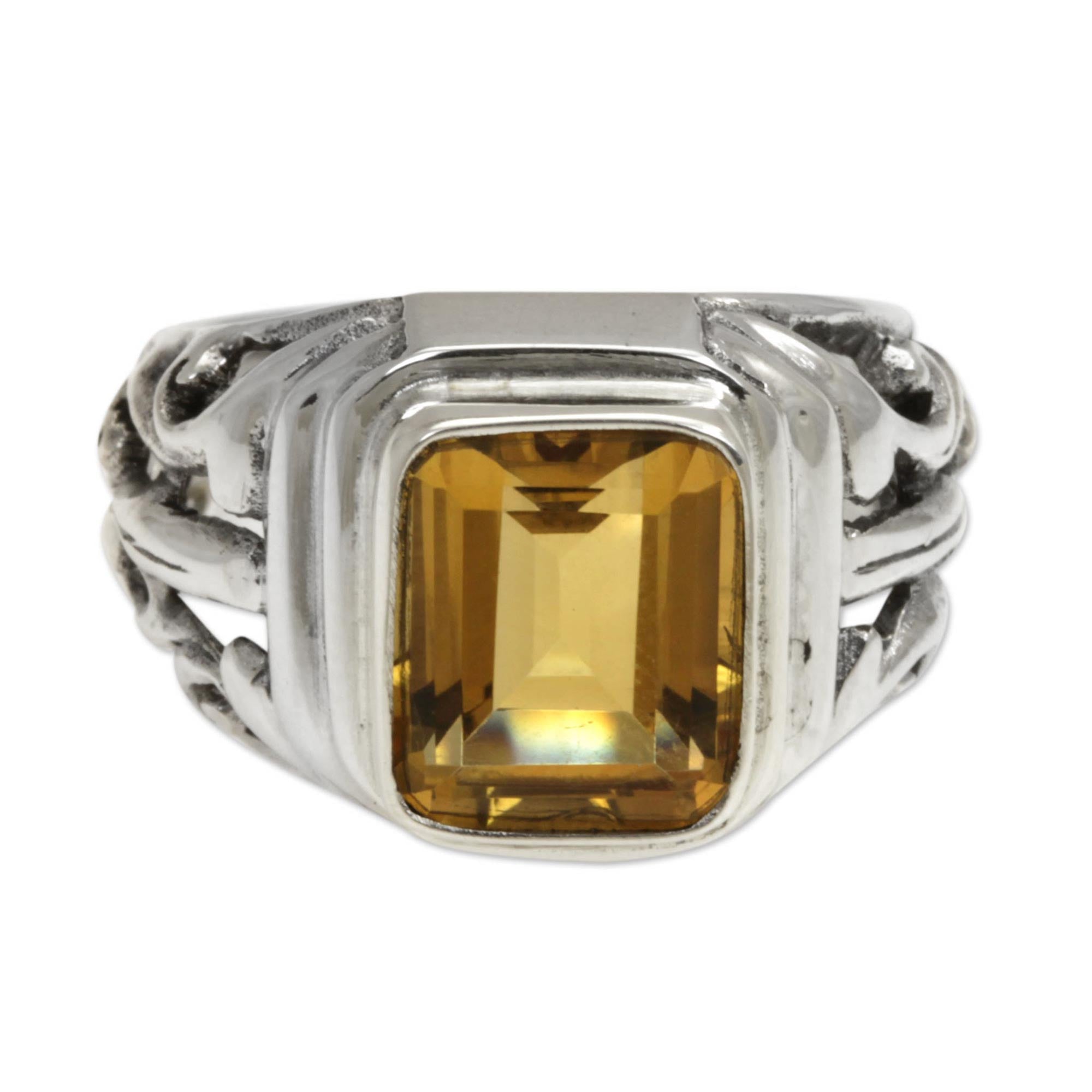 Premium Savannah Evening Citrine Sterling Silver Ring