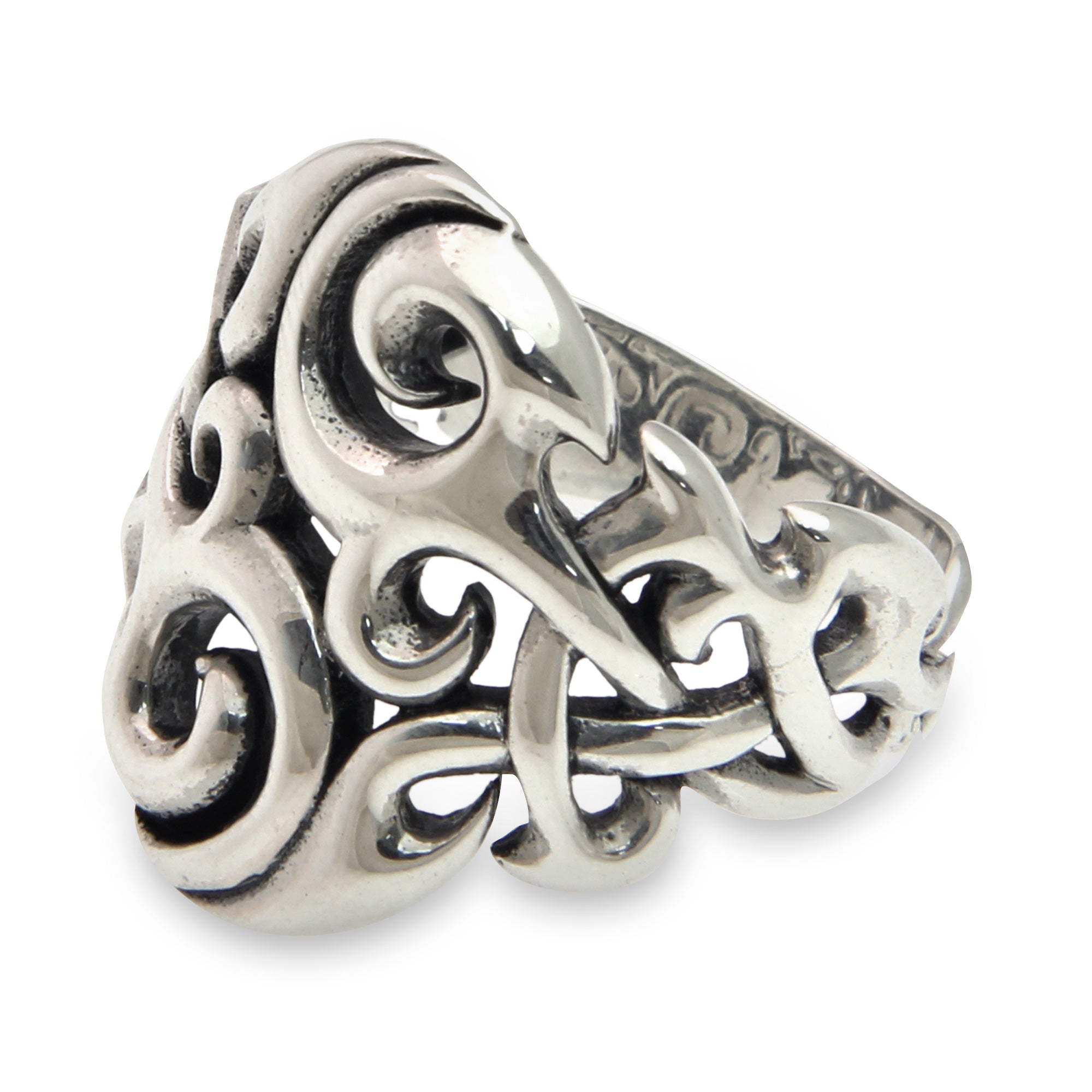 Premium Labyrinth Silver Handmade Ring for Men