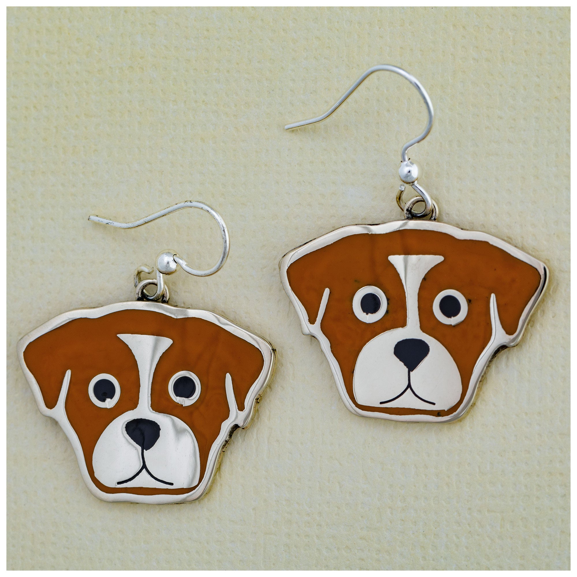 Premium Dog Breed Enamel Earrings - Handmade Fair-Trade Accessories