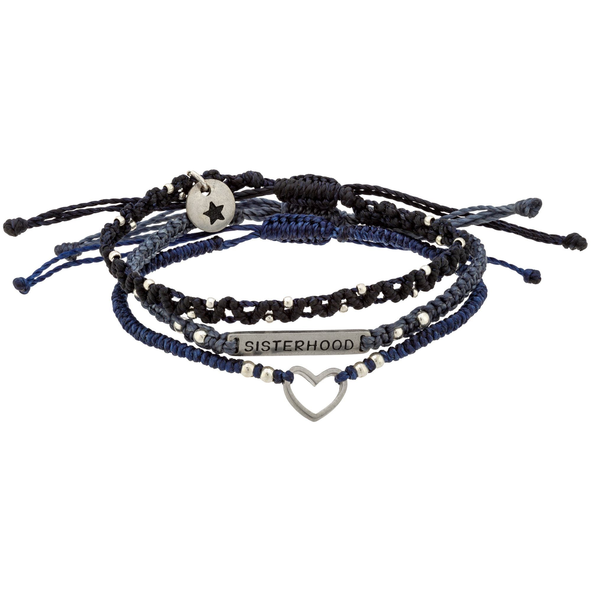 Premium Sisterhood Woven Bracelet Trio - Ultimate Bonding Gift