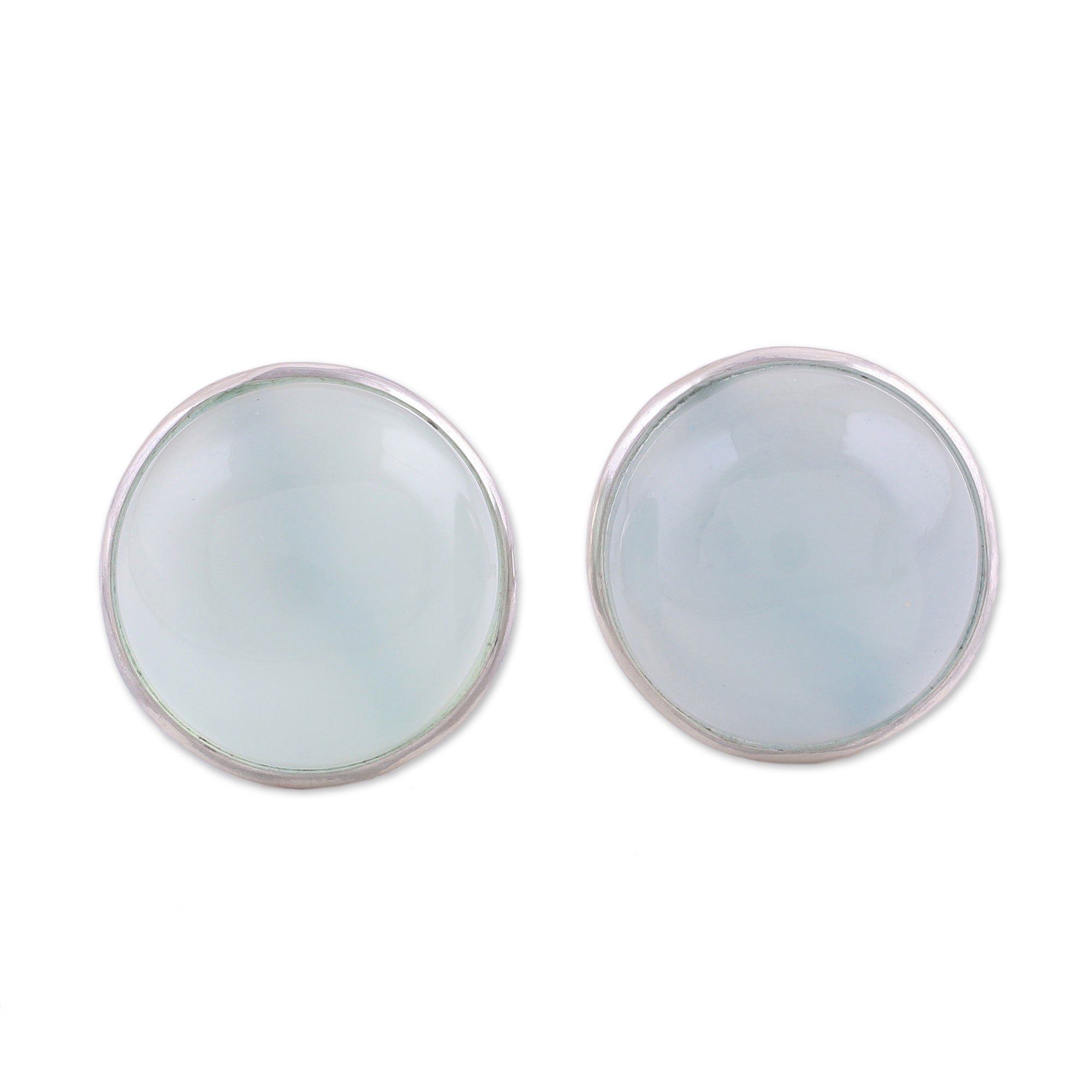 Premium Moonlight Peace Aqua Chalcedony Earrings – Ultimate Sterling Silver Accessory