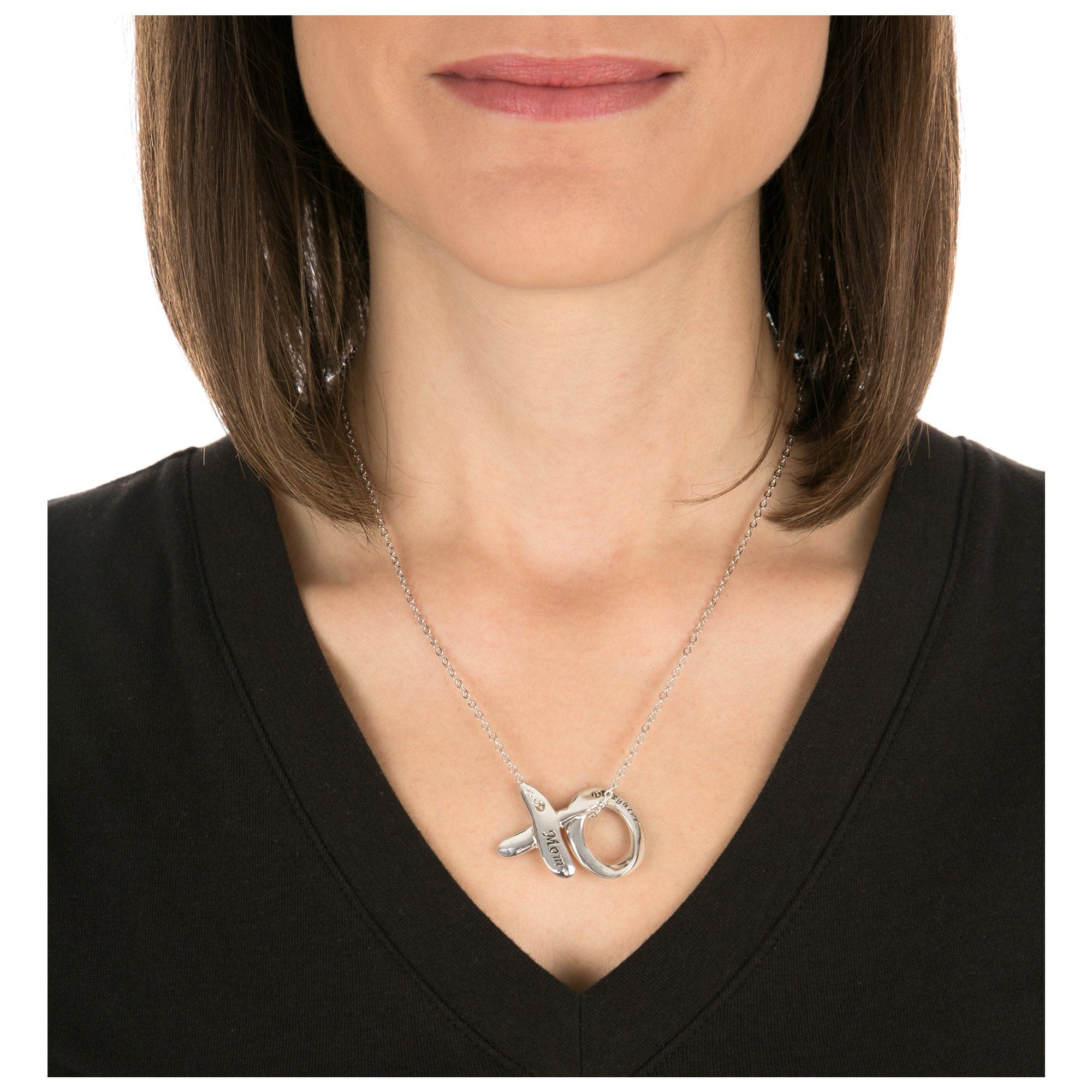 Premium XO Mother Daughter Necklace - Symbol of Eternal Love