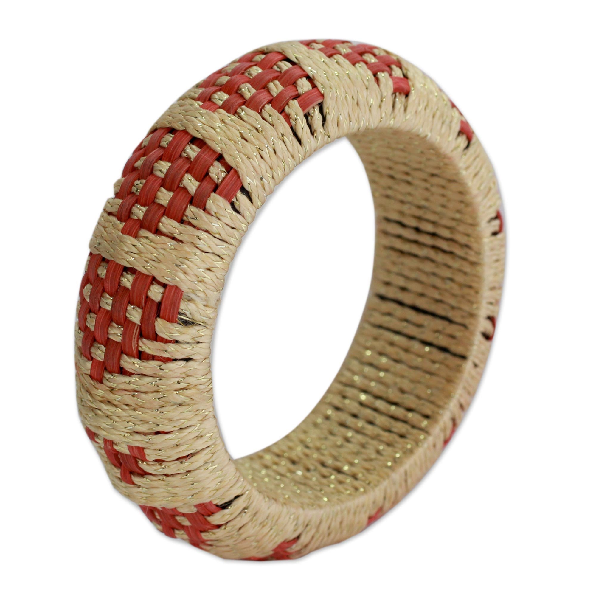 Premium Handwoven Ginger Arrows Rattan Bracelet