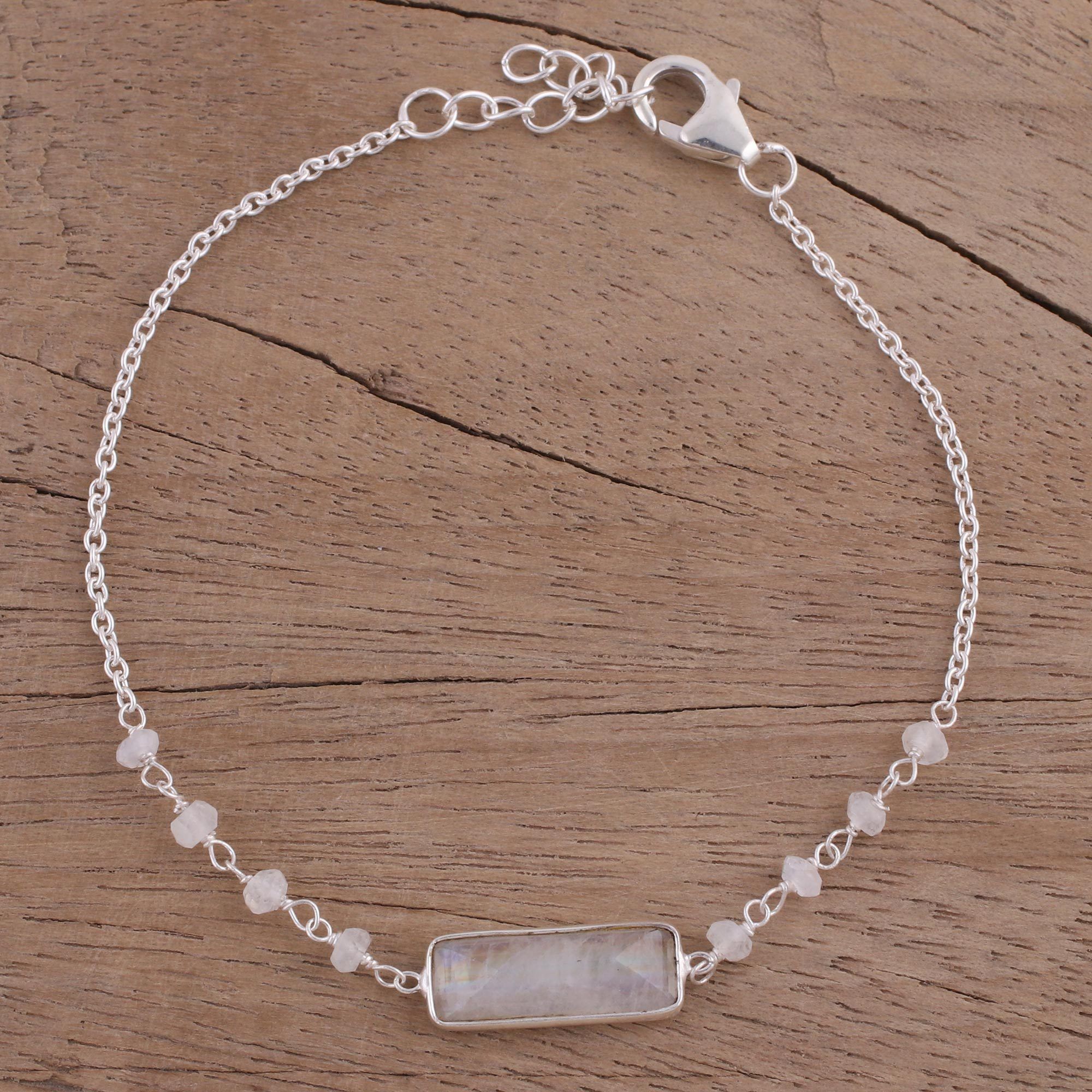 Premium Magical Prism Moonstone Bracelet - Handcrafted Elegance