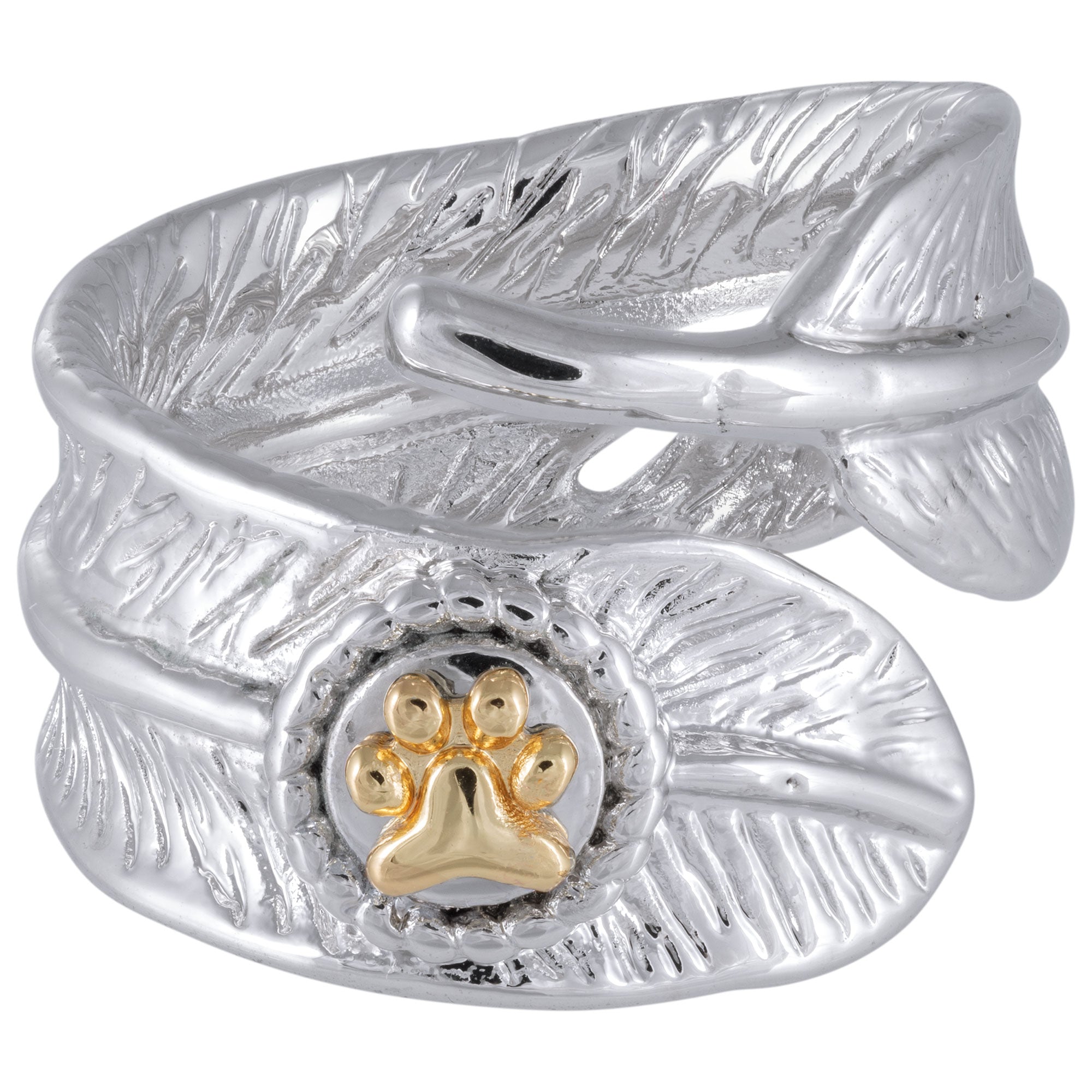 Premium Angel Wings Memorial Ring - Adjustable Silver-Tone Tribute
