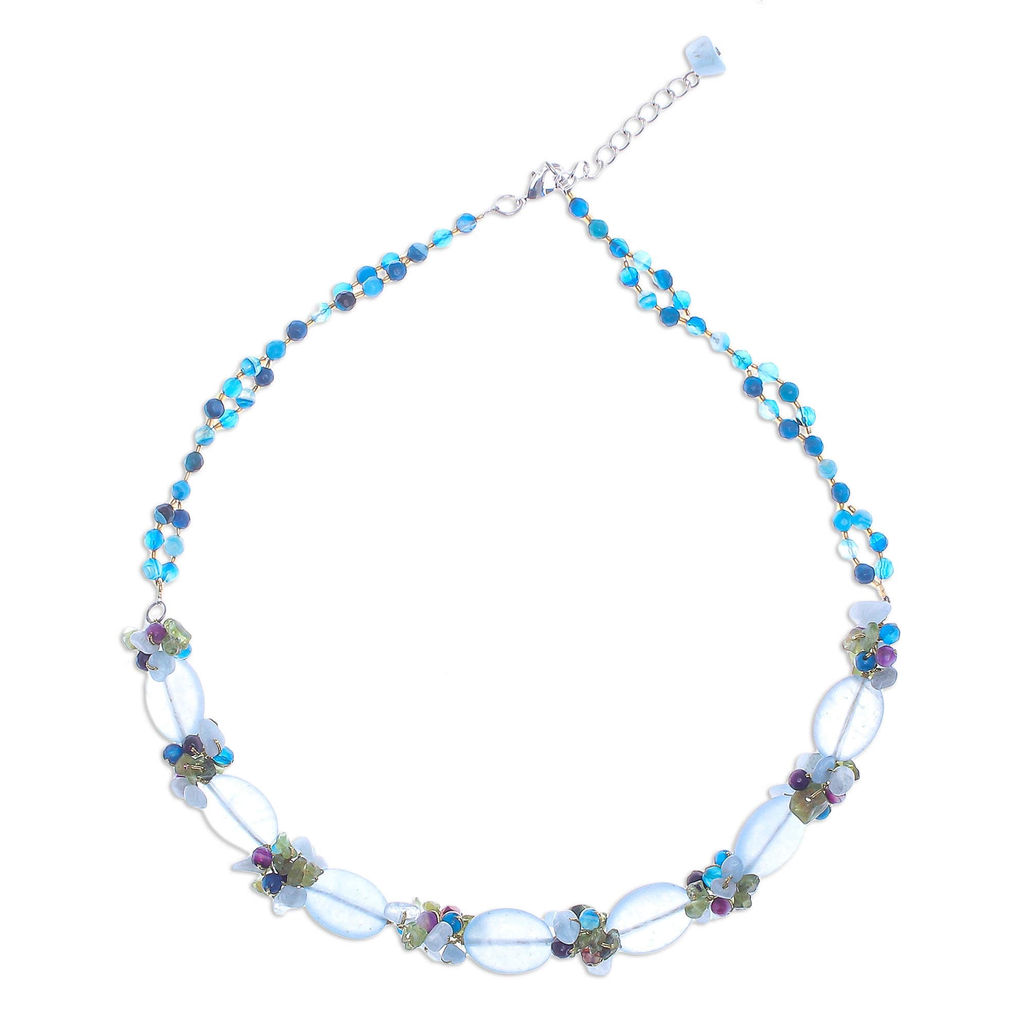 Premium Mermaid Treasure Multi-Gemstone Beaded Necklace