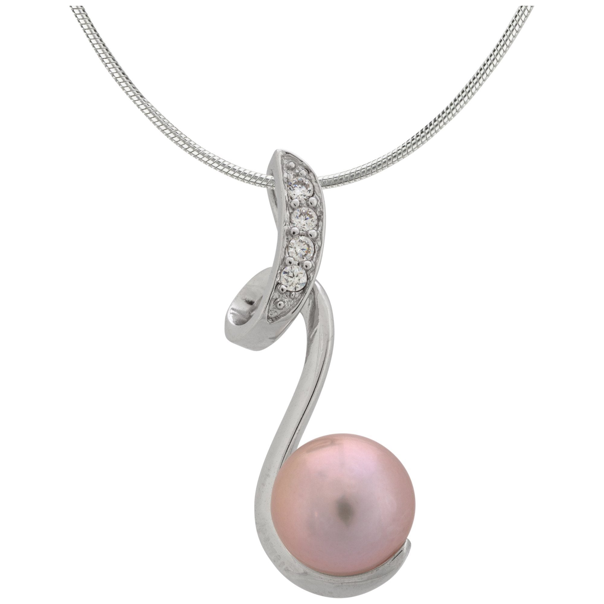 Premium Sterling Swirl Pearl Necklace - Ultimate Elegance