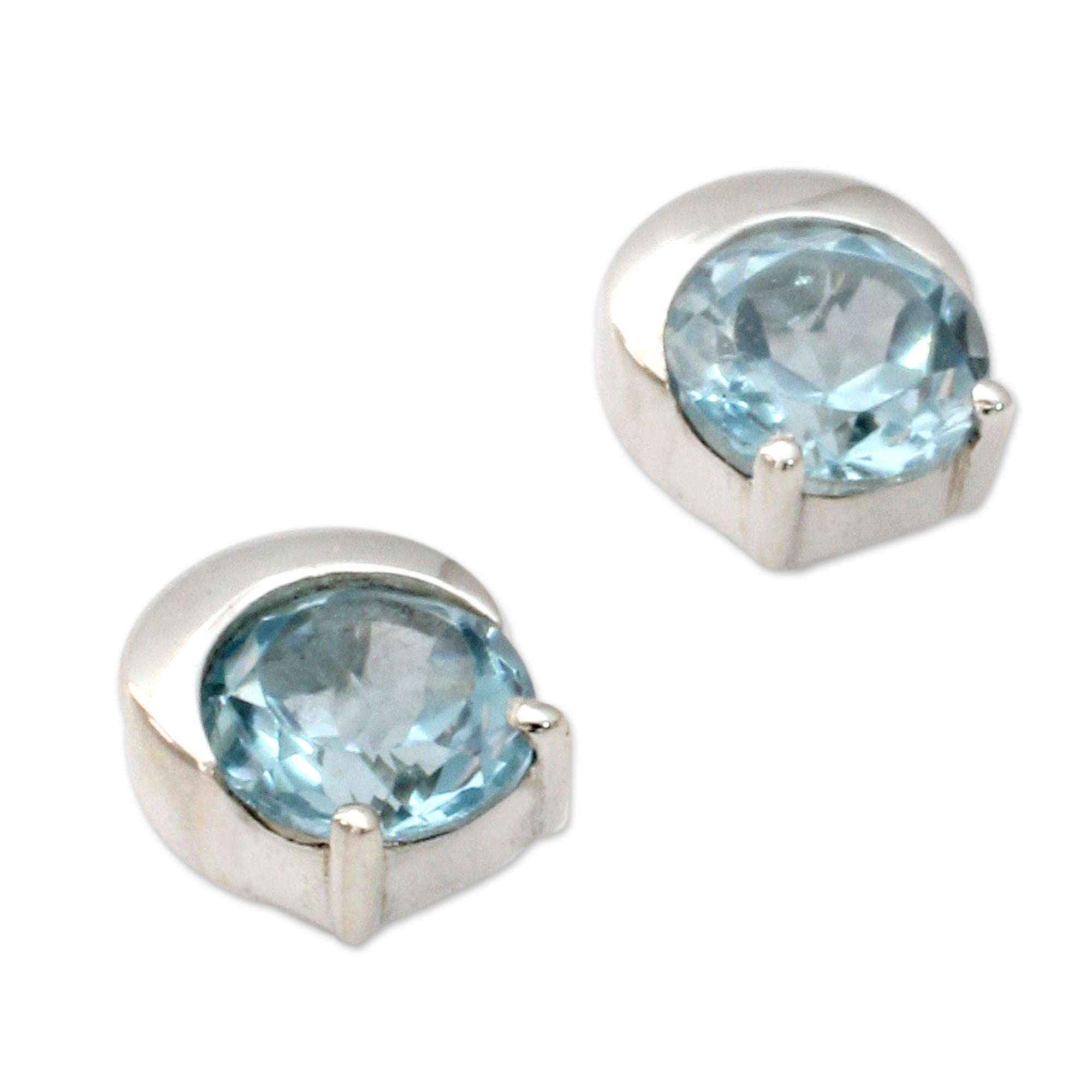Premium Twinkling Moons Sterling Silver Earrings