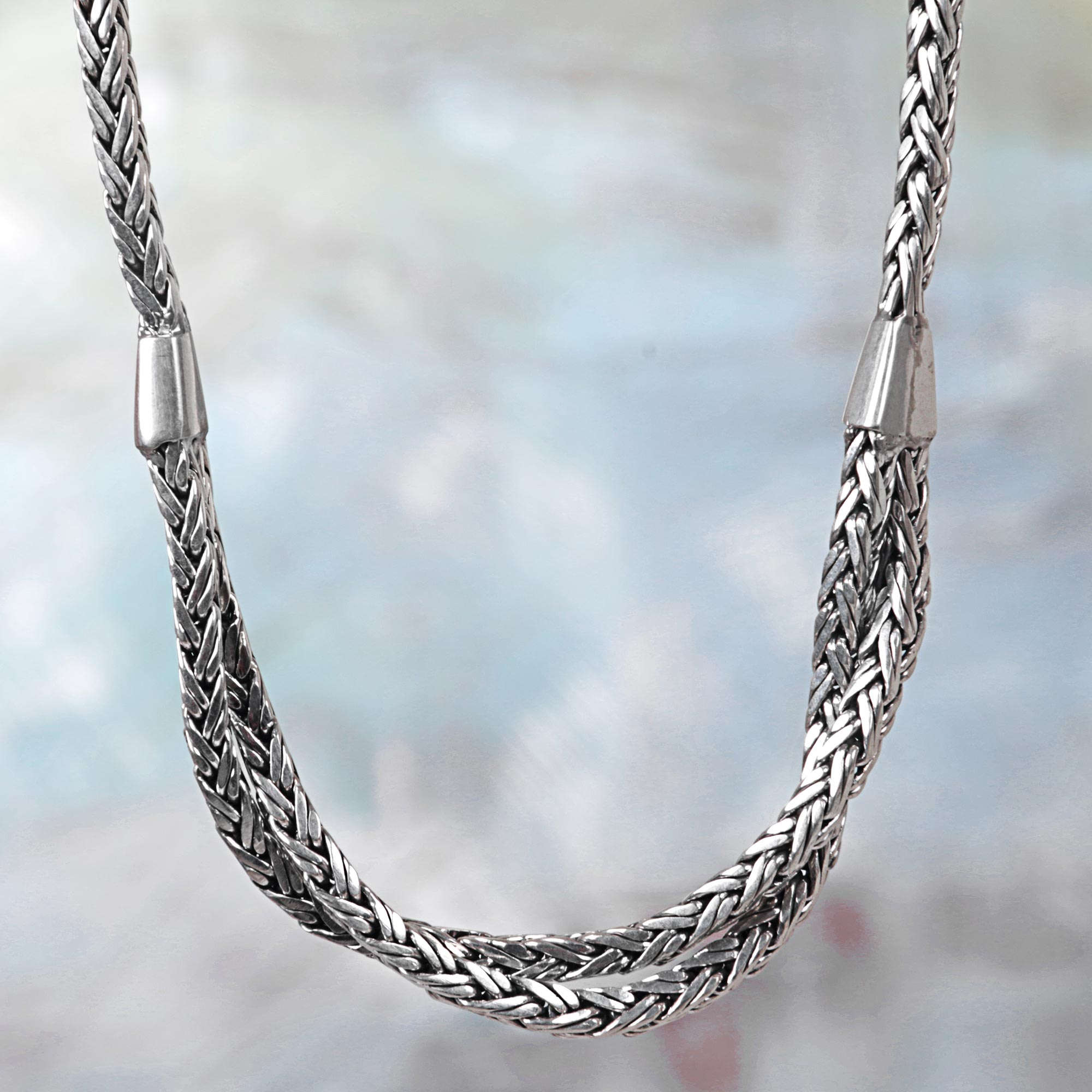 Premium Inseparable Duo Sterling Silver Necklace - Handcrafted in Indonesia