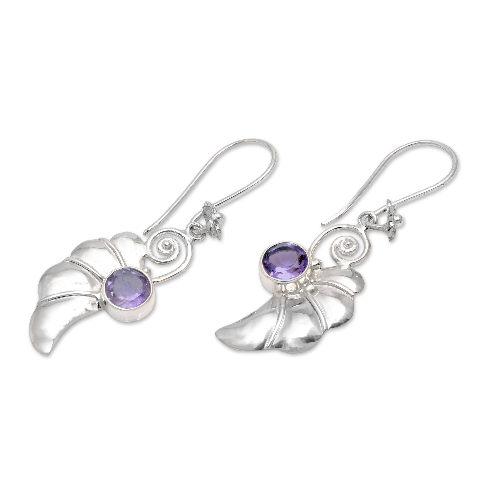 Premium Butterfly Halves Sterling Silver Earrings – Handcrafted Elegance