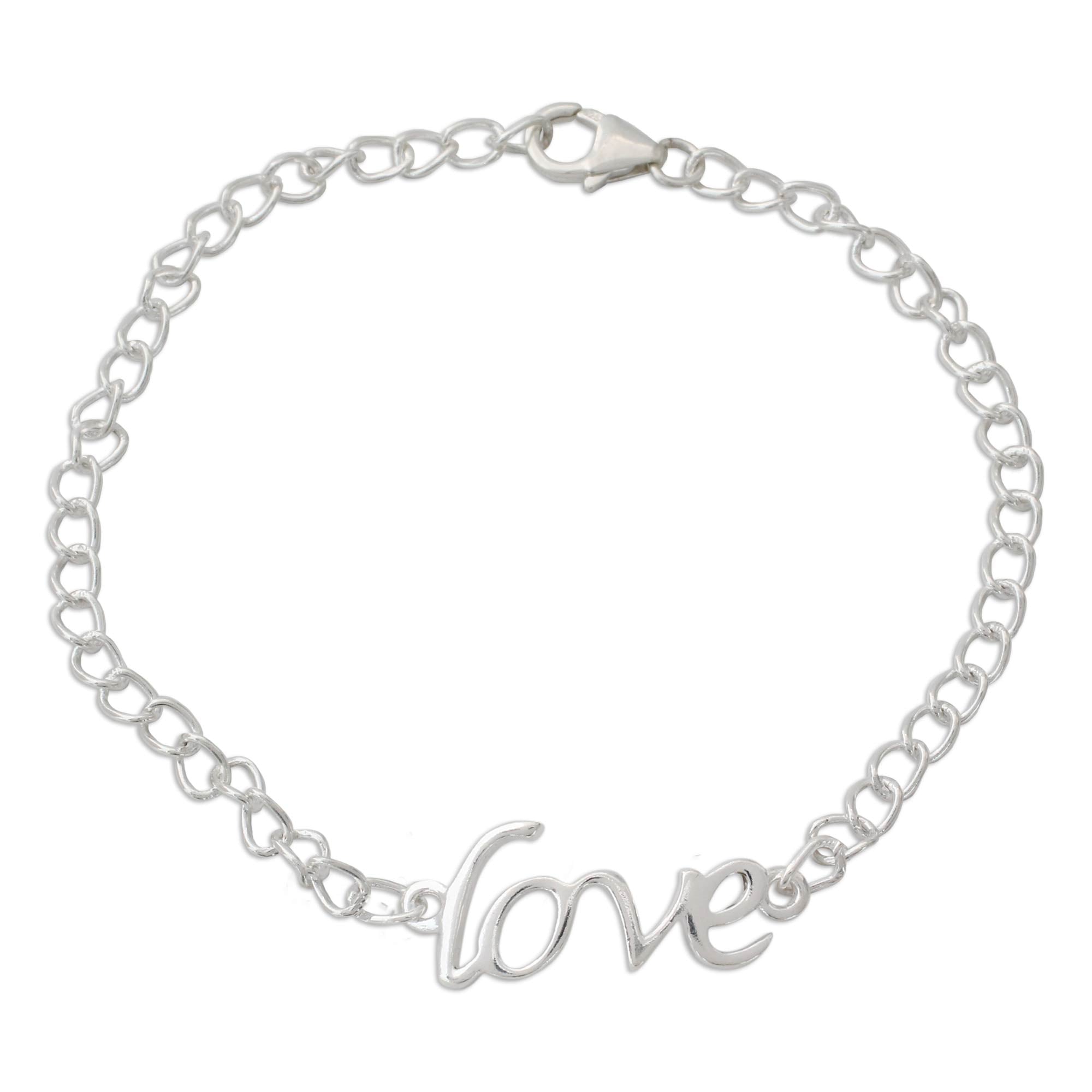 Premium Remember to Love Sterling Silver Bracelet - Handcrafted with Inspirational Message