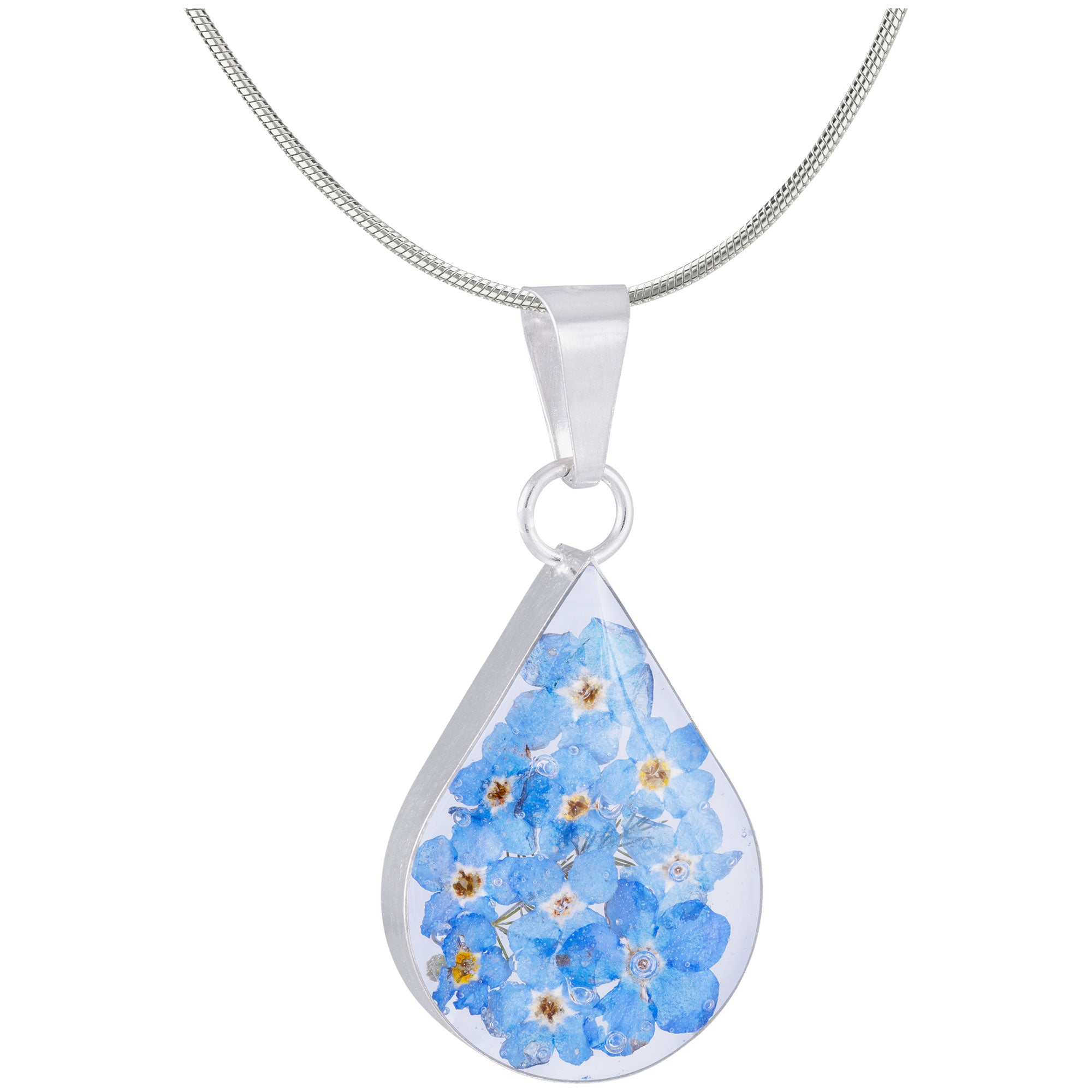 Premium Forget-Me-Not Sterling Silver Necklace - Ultimate Love Keepsake