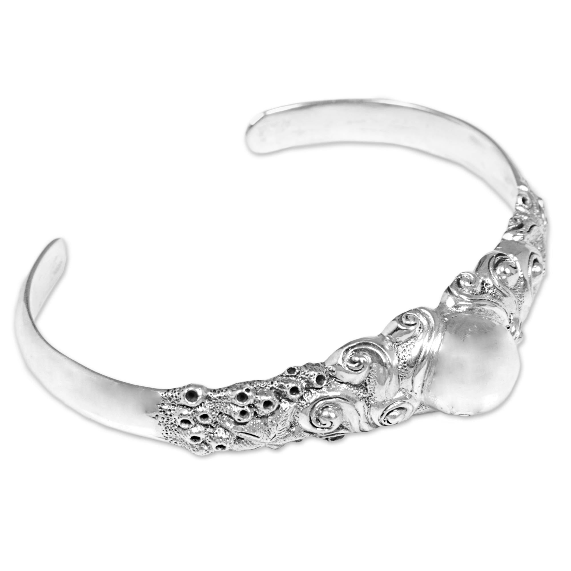 Premium Sterling Silver Octopus Cuff Bracelet - Handcrafted Elegance