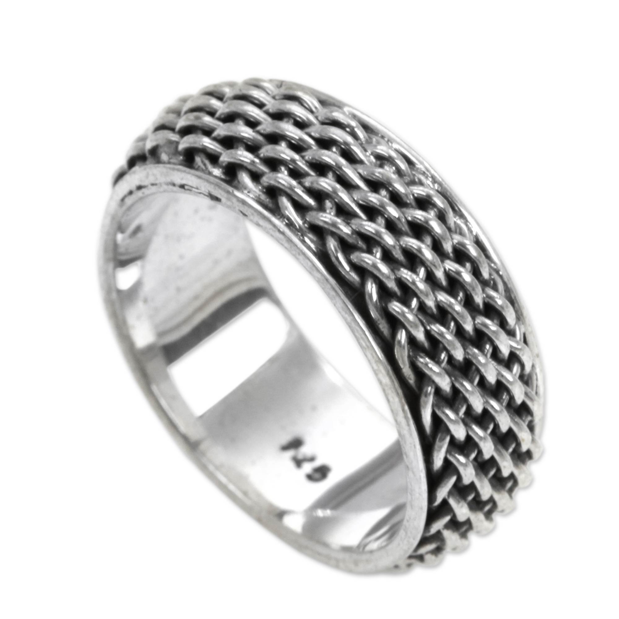 Premium Amlapura Sterling Silver Weave Ring