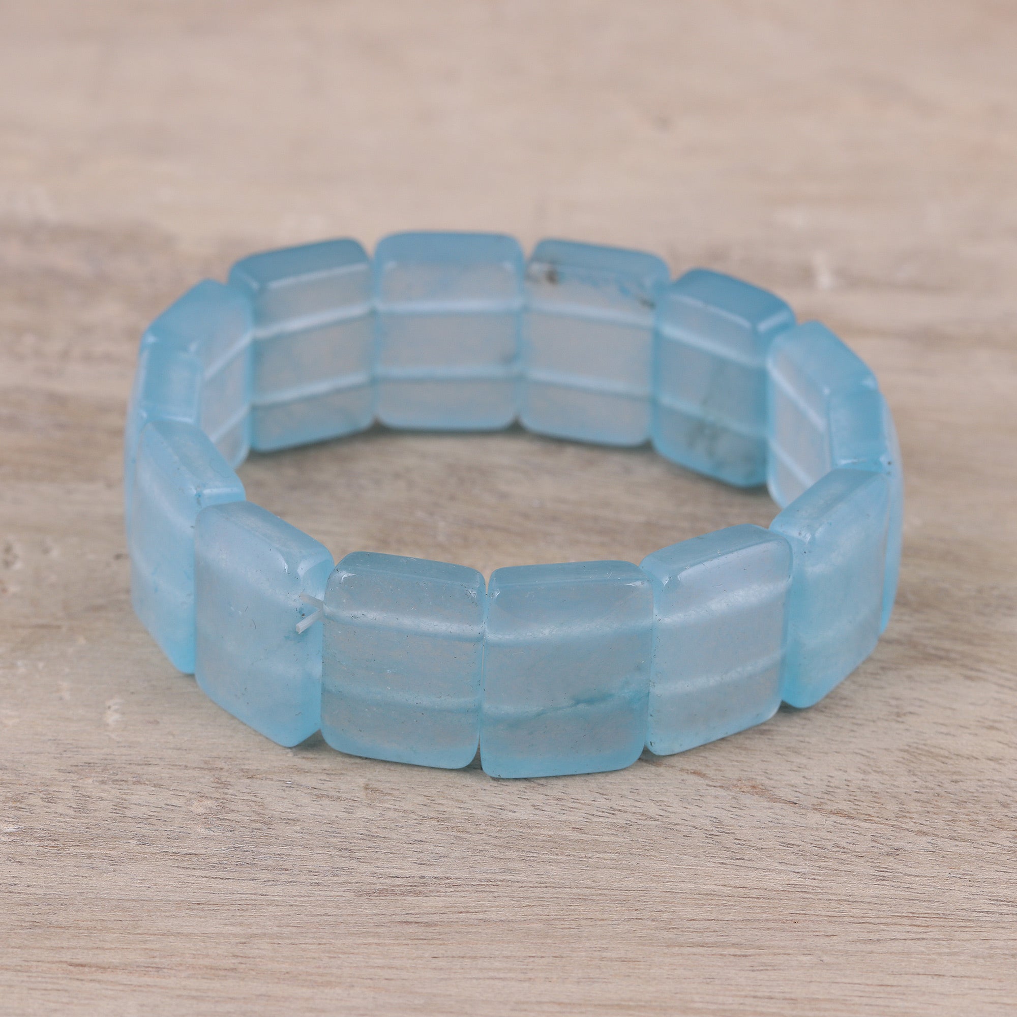 Premium Cosmic Allure Handmade Blue Aventurine Bracelet